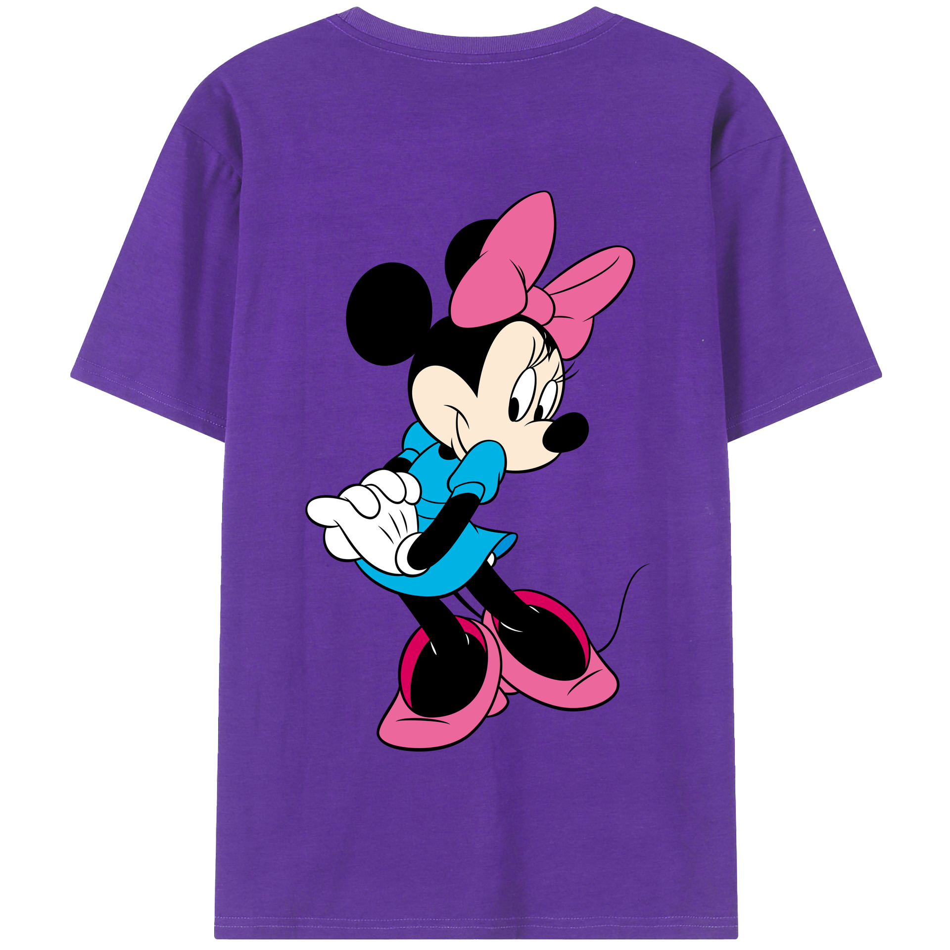 （画像用） ミッキーマウス Mickey Mouse 綿100％半袖Tシャツ（背面プリント）