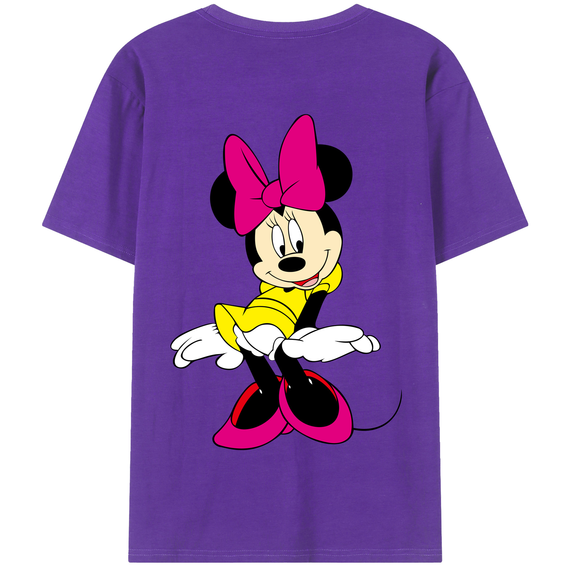 （画像用） ミッキーマウス Mickey Mouse 綿100％半袖Tシャツ（背面プリント）
