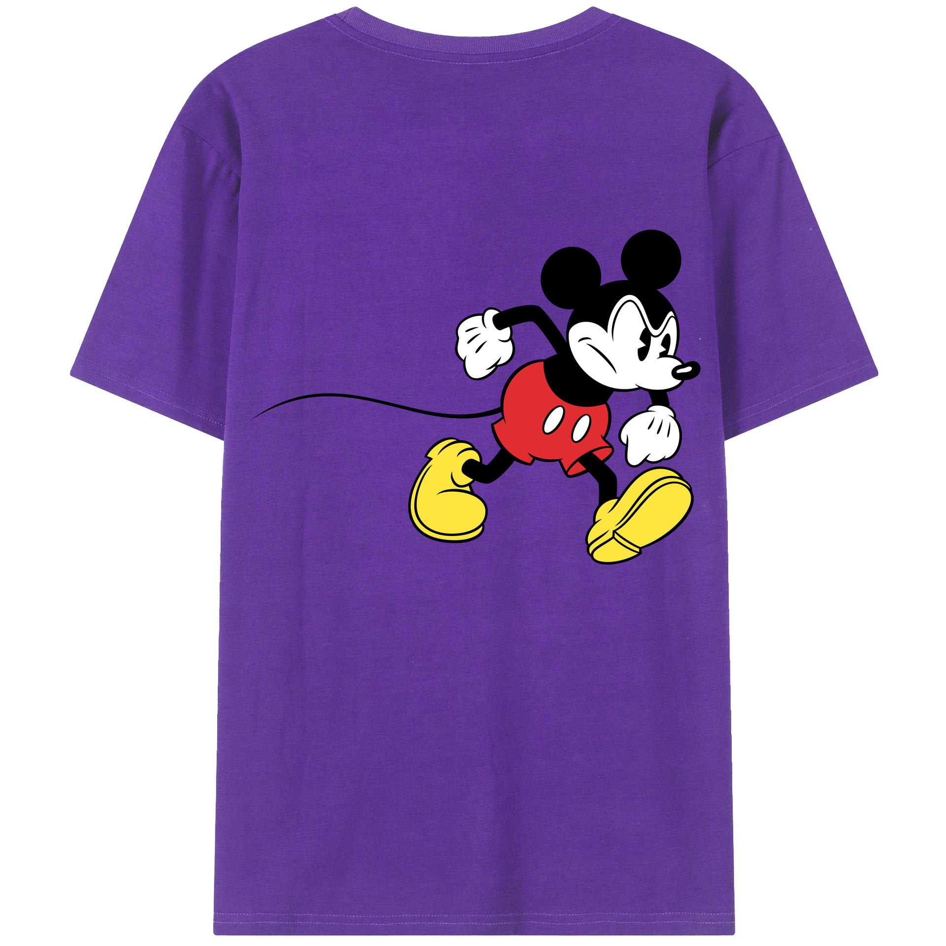 （画像用） ミッキーマウス Mickey Mouse 綿100％半袖Tシャツ（背面プリント）