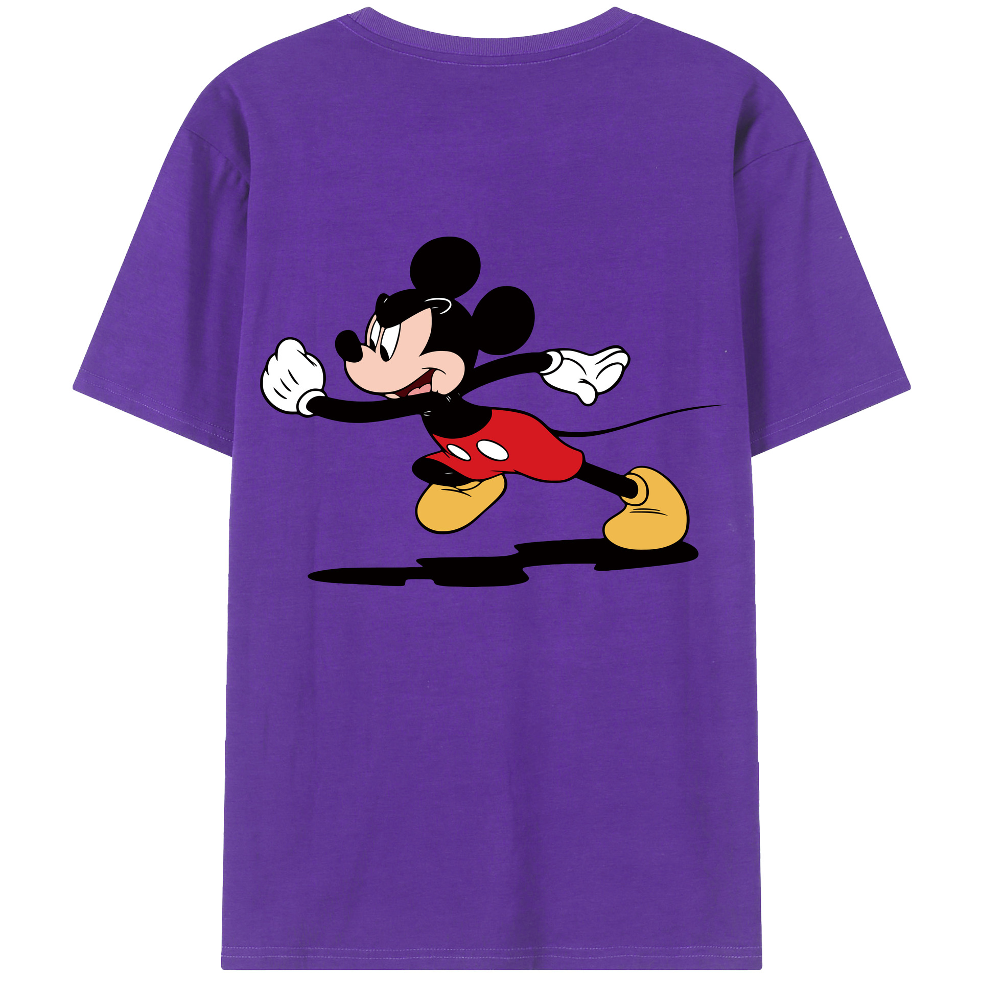 （画像用） ミッキーマウス Mickey Mouse 綿100％半袖Tシャツ（背面プリント）