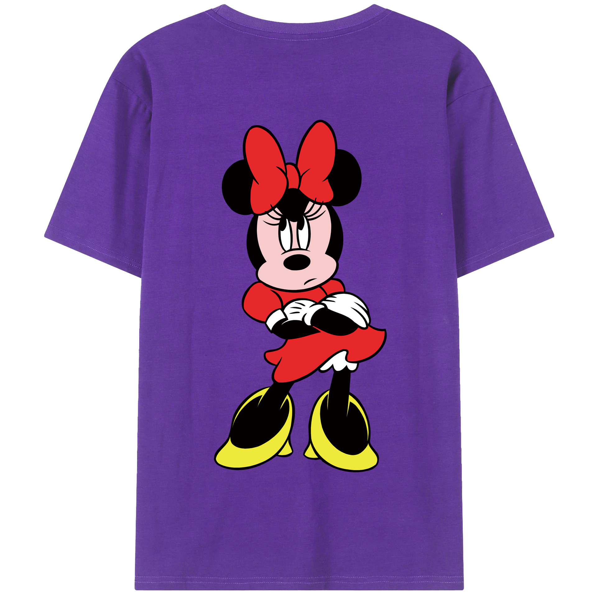 （画像用） ミッキーマウス Mickey Mouse 綿100％半袖Tシャツ（背面プリント）