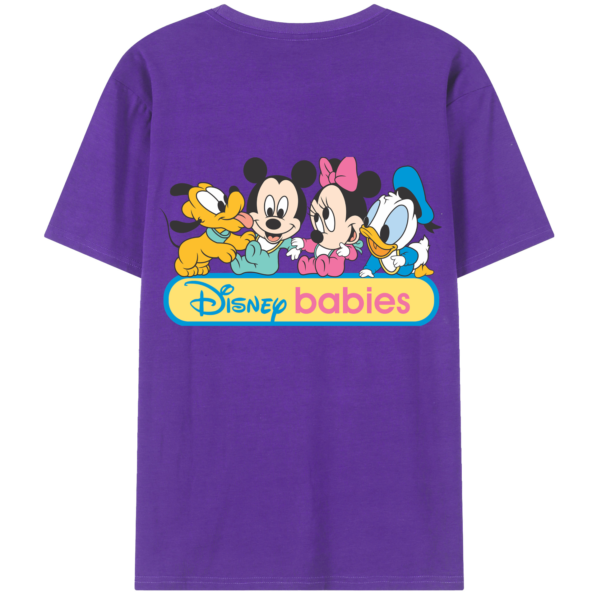 （画像用） ミッキーマウス Mickey Mouse 綿100％半袖Tシャツ（背面プリント）