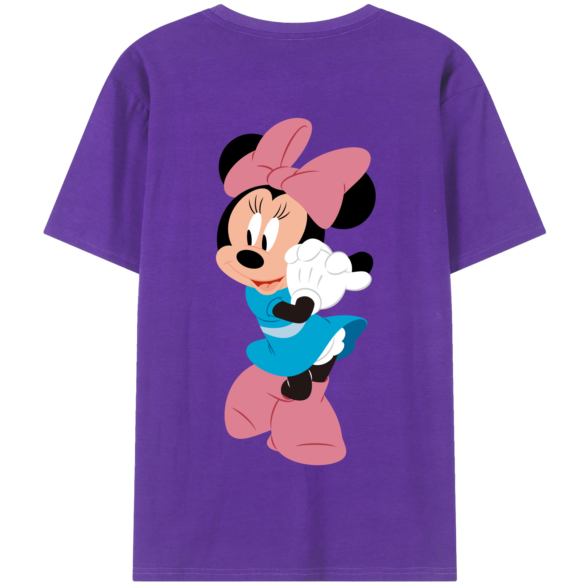 （画像用） ミッキーマウス Mickey Mouse 綿100％半袖Tシャツ（背面プリント）