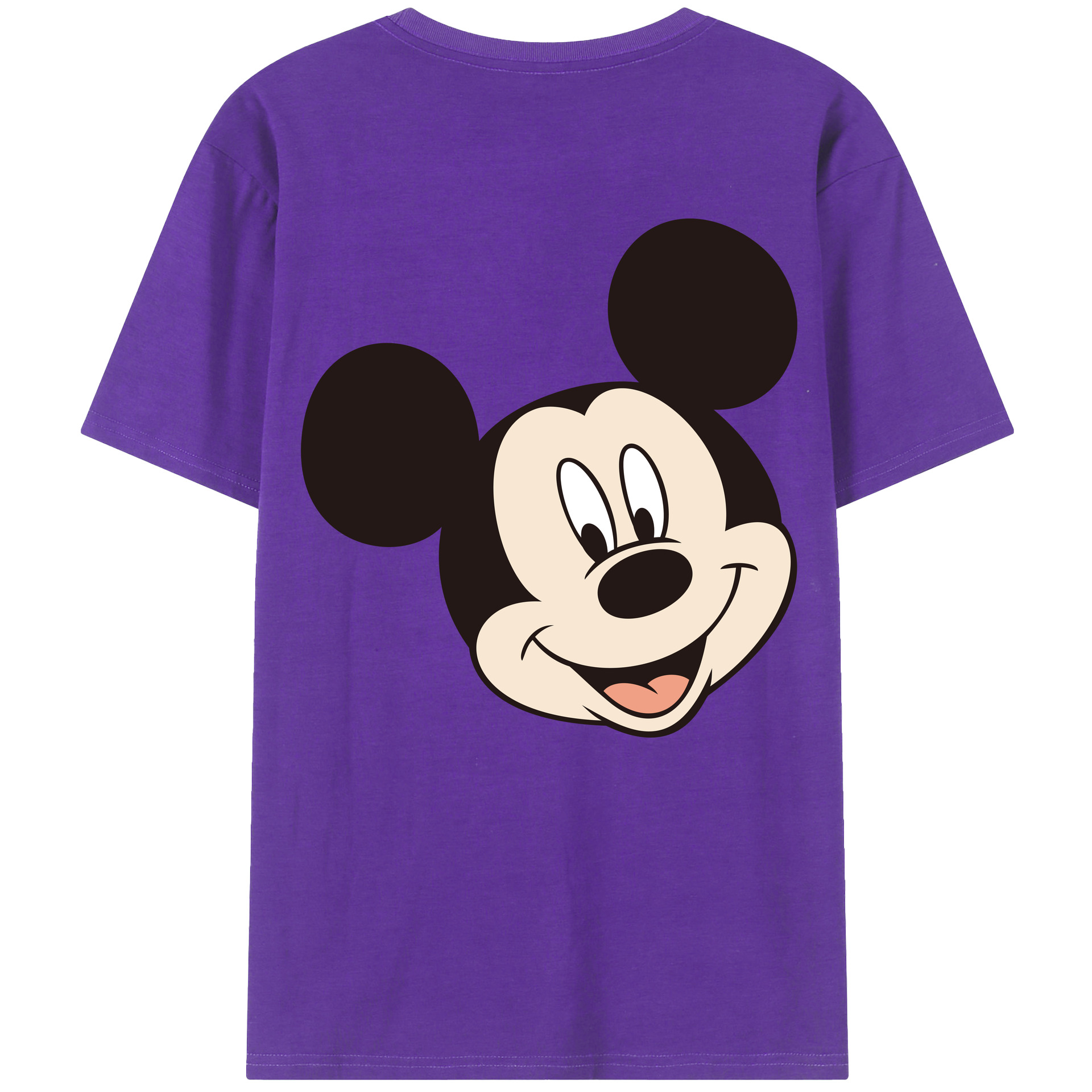 （画像用） ミッキーマウス Mickey Mouse 綿100％半袖Tシャツ（背面プリント）