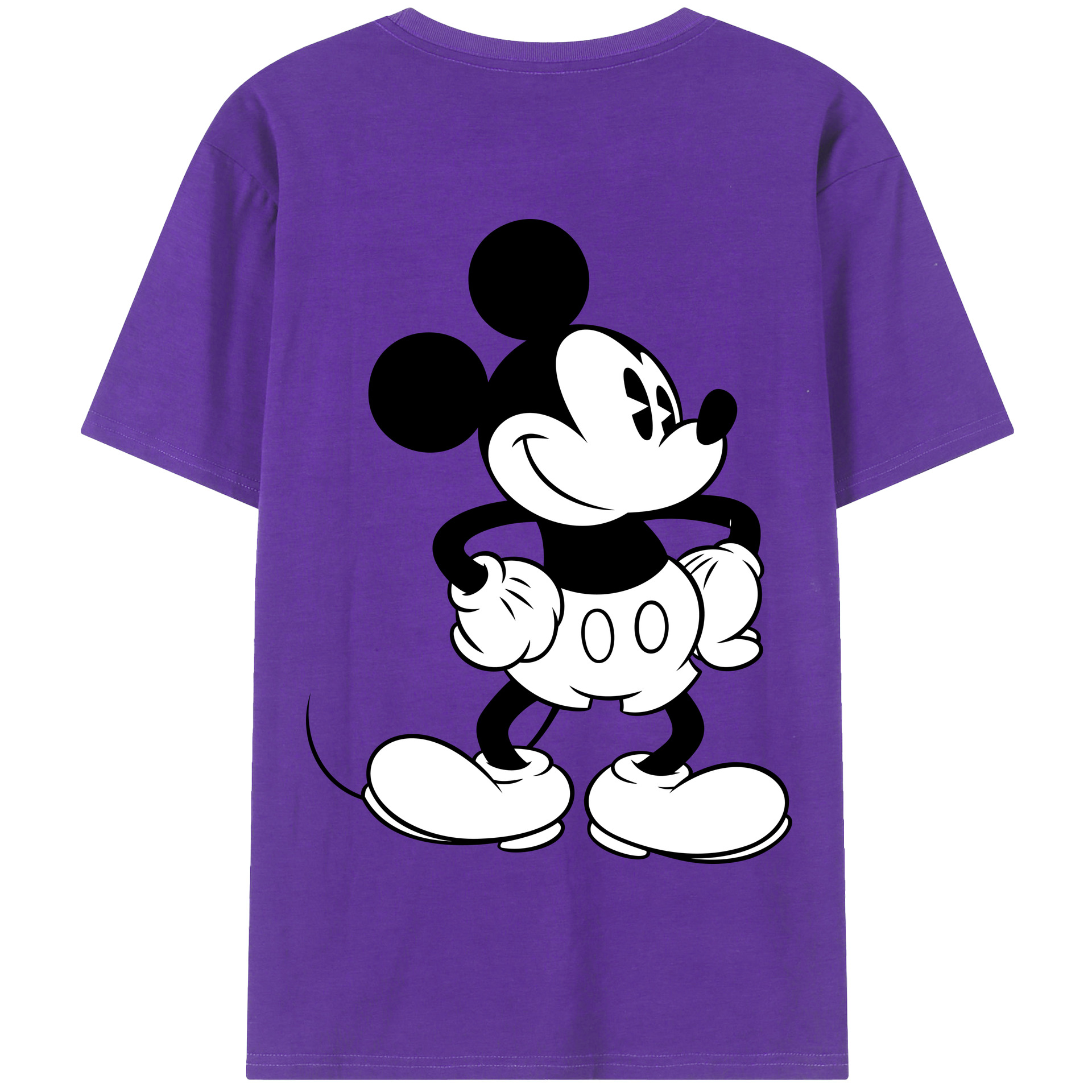 （画像用） ミッキーマウス Mickey Mouse 綿100％半袖Tシャツ（背面プリント）