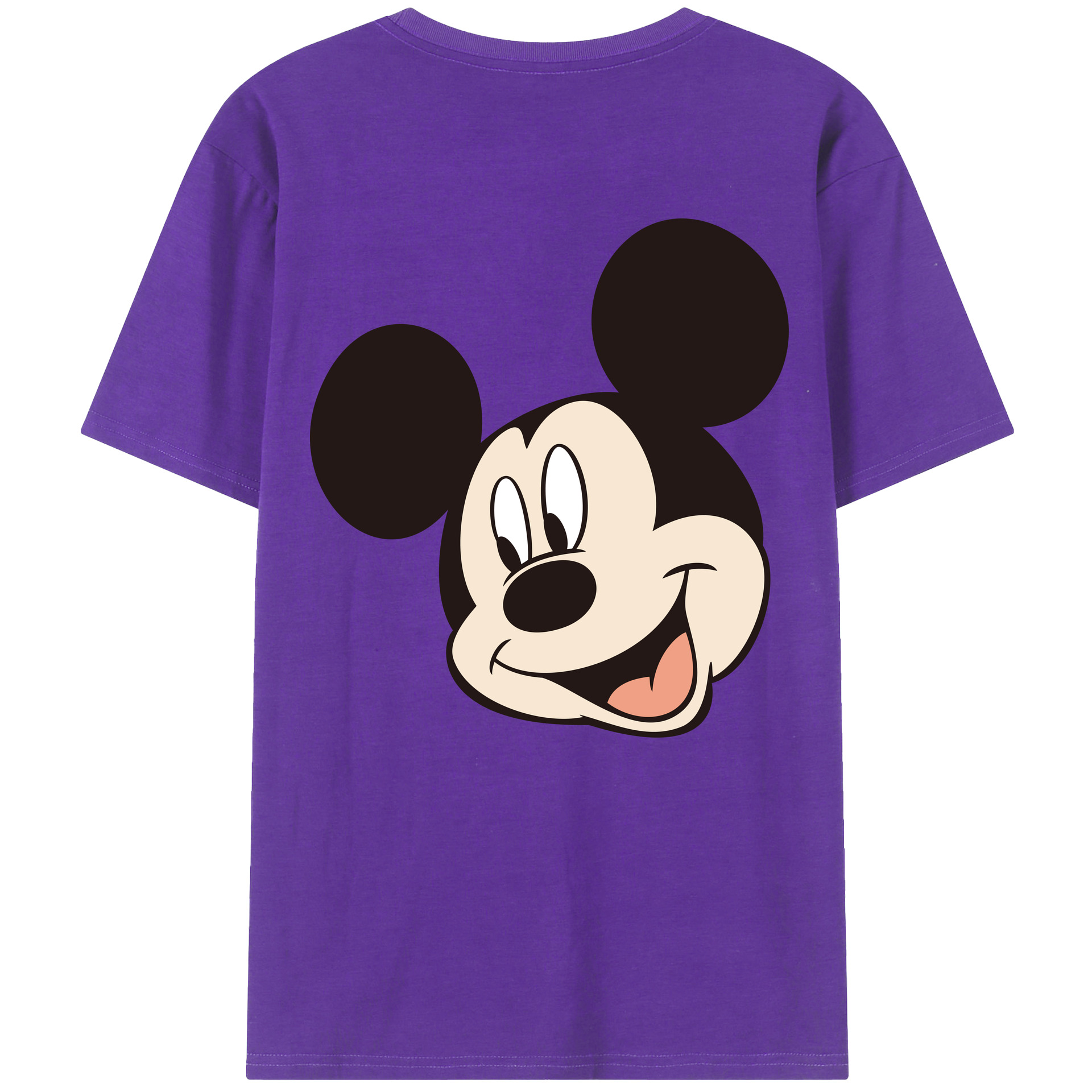 （画像用） ミッキーマウス Mickey Mouse 綿100％半袖Tシャツ（背面プリント）