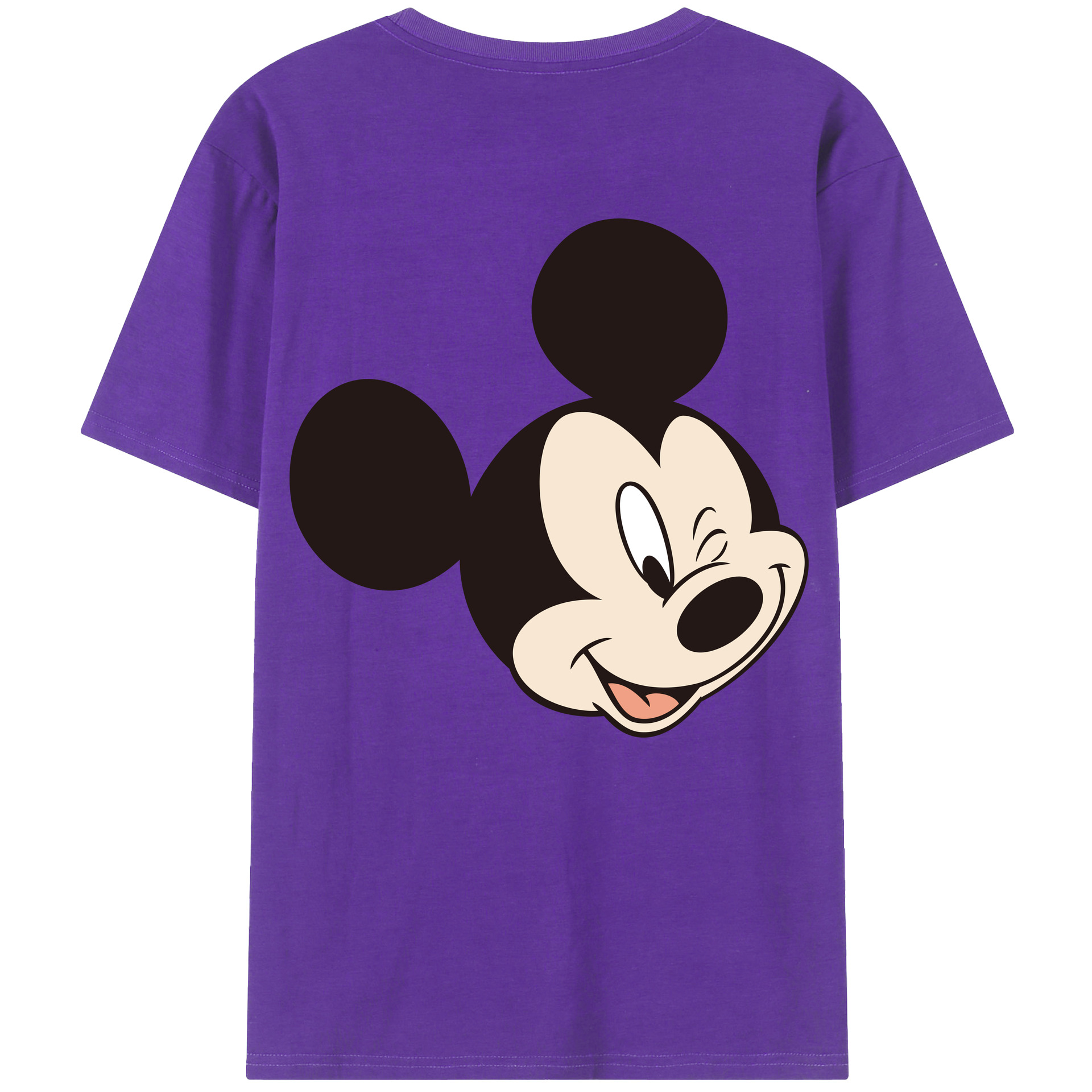 （画像用） ミッキーマウス Mickey Mouse 綿100％半袖Tシャツ（背面プリント）