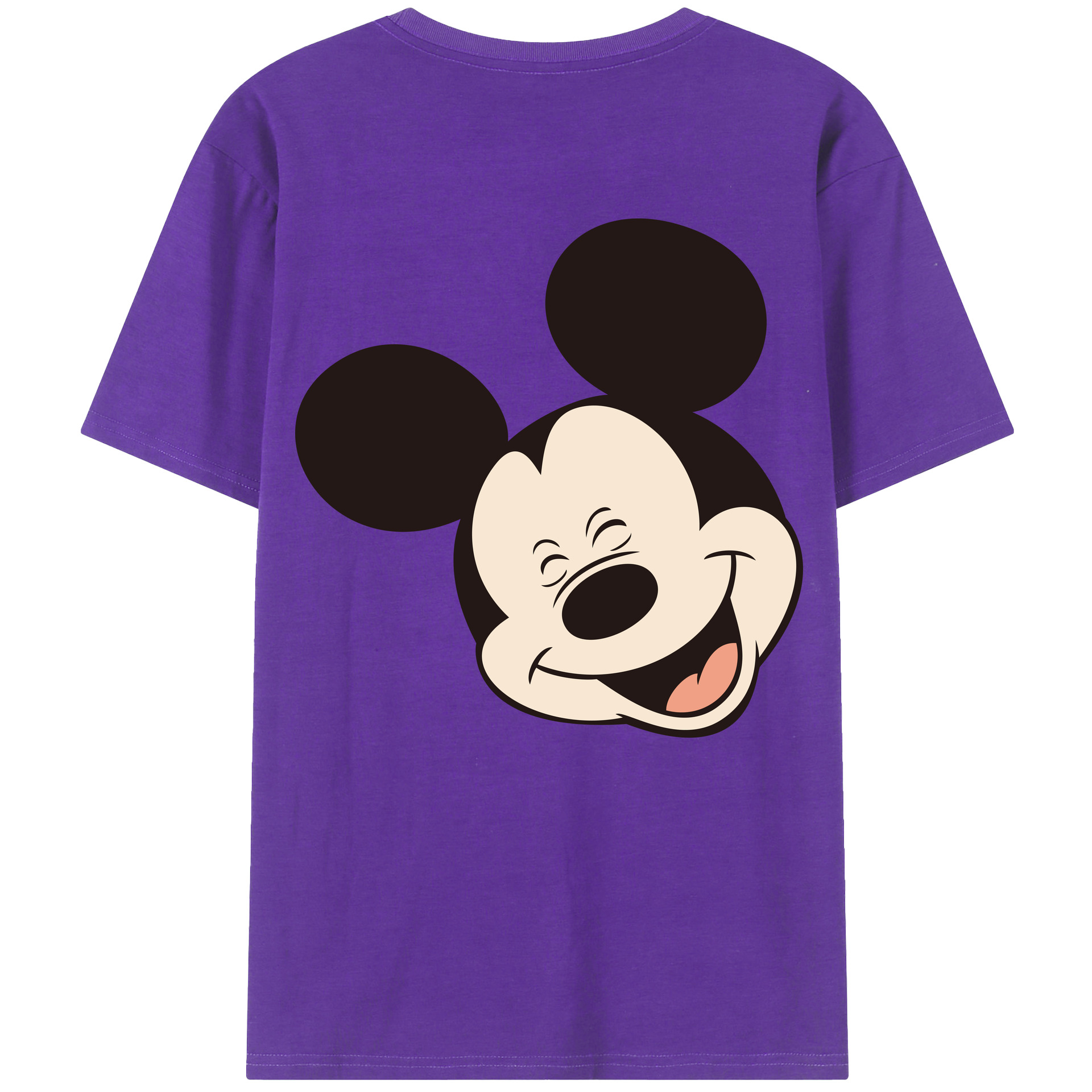 （画像用） ミッキーマウス Mickey Mouse 綿100％半袖Tシャツ（背面プリント）