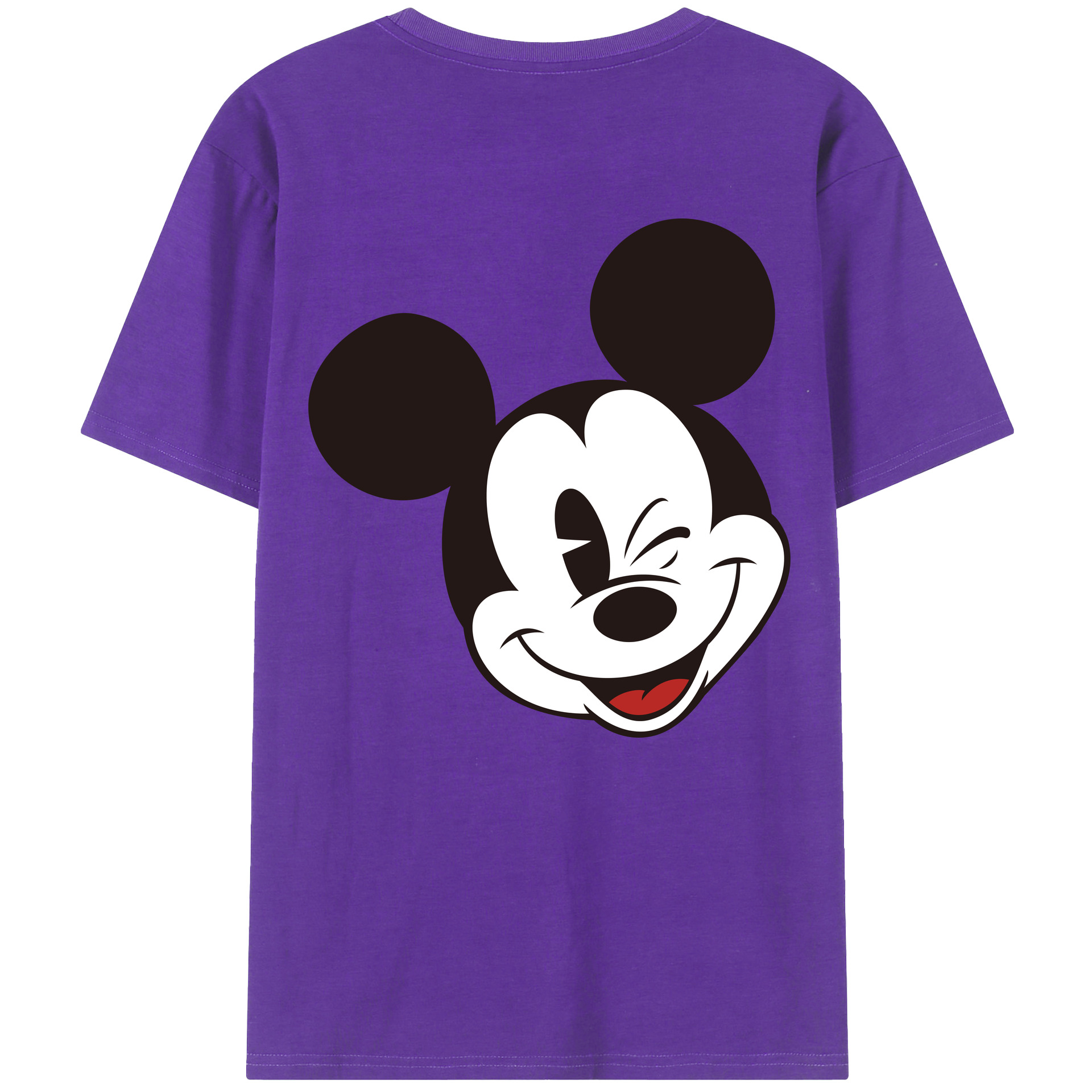 （画像用） ミッキーマウス Mickey Mouse 綿100％半袖Tシャツ（背面プリント）