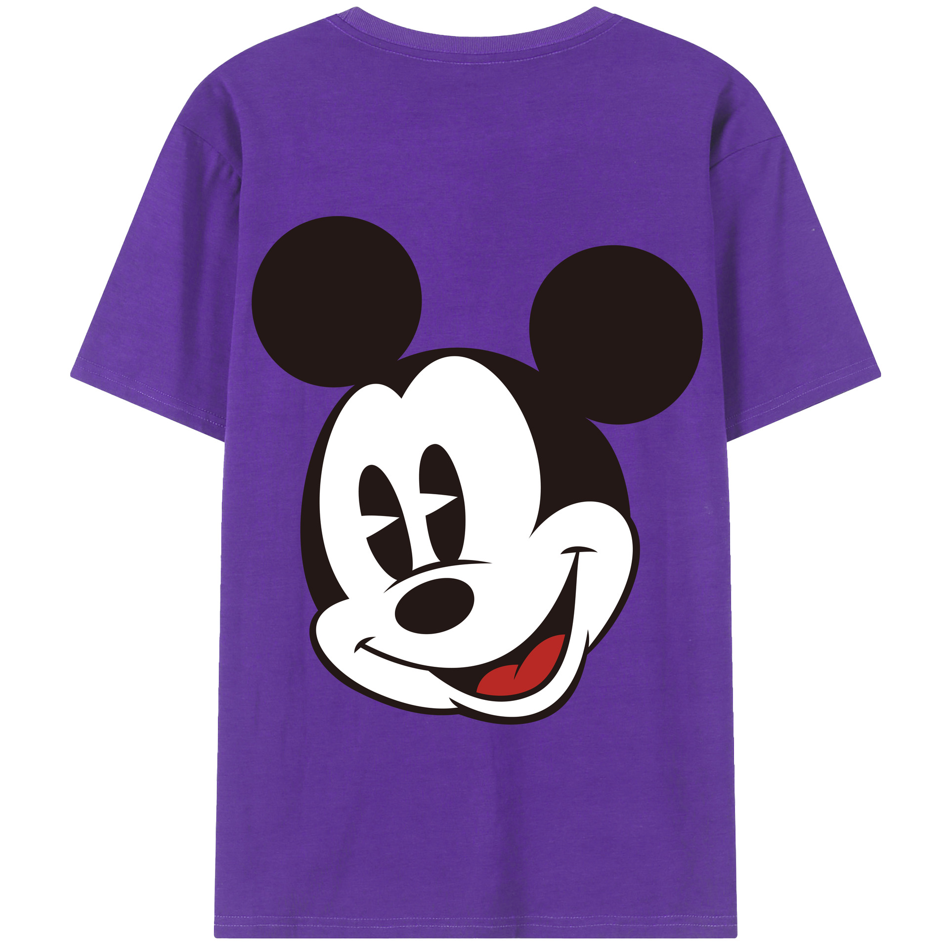 （画像用） ミッキーマウス Mickey Mouse 綿100％半袖Tシャツ（背面プリント）