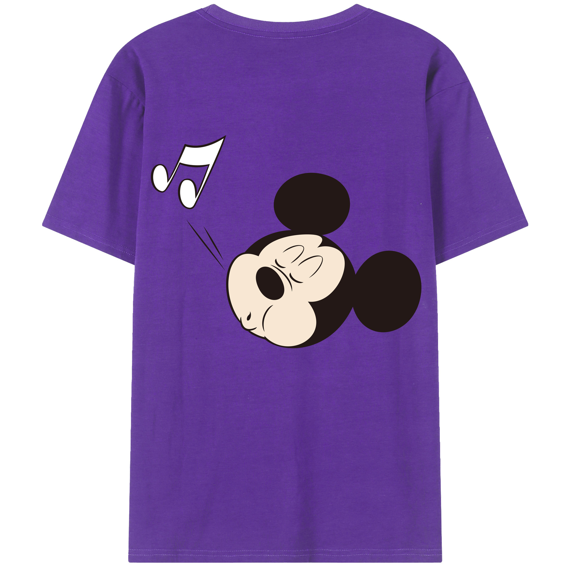 （画像用） ミッキーマウス Mickey Mouse 綿100％半袖Tシャツ（背面プリント）