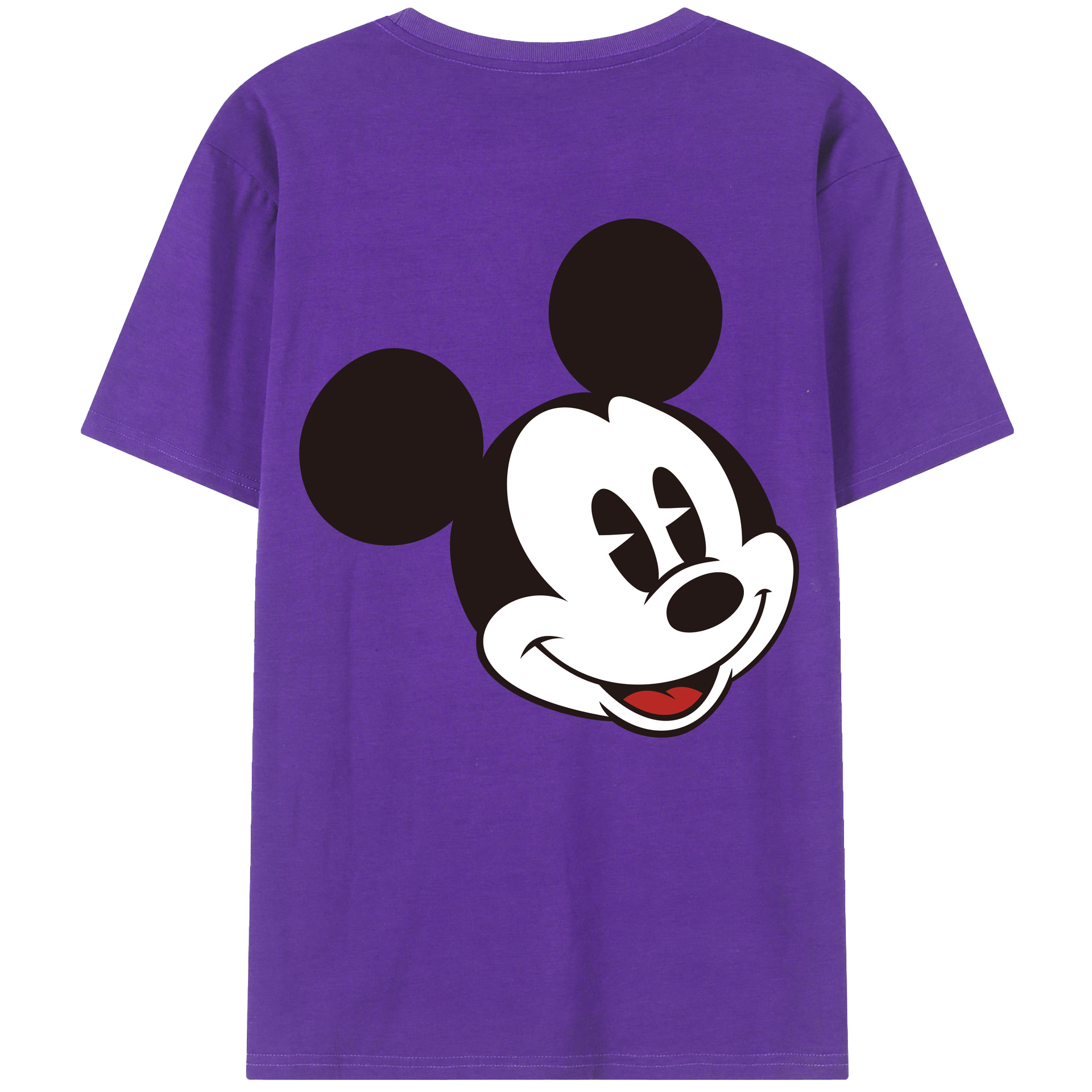 （画像用） ミッキーマウス Mickey Mouse 綿100％半袖Tシャツ（背面プリント）