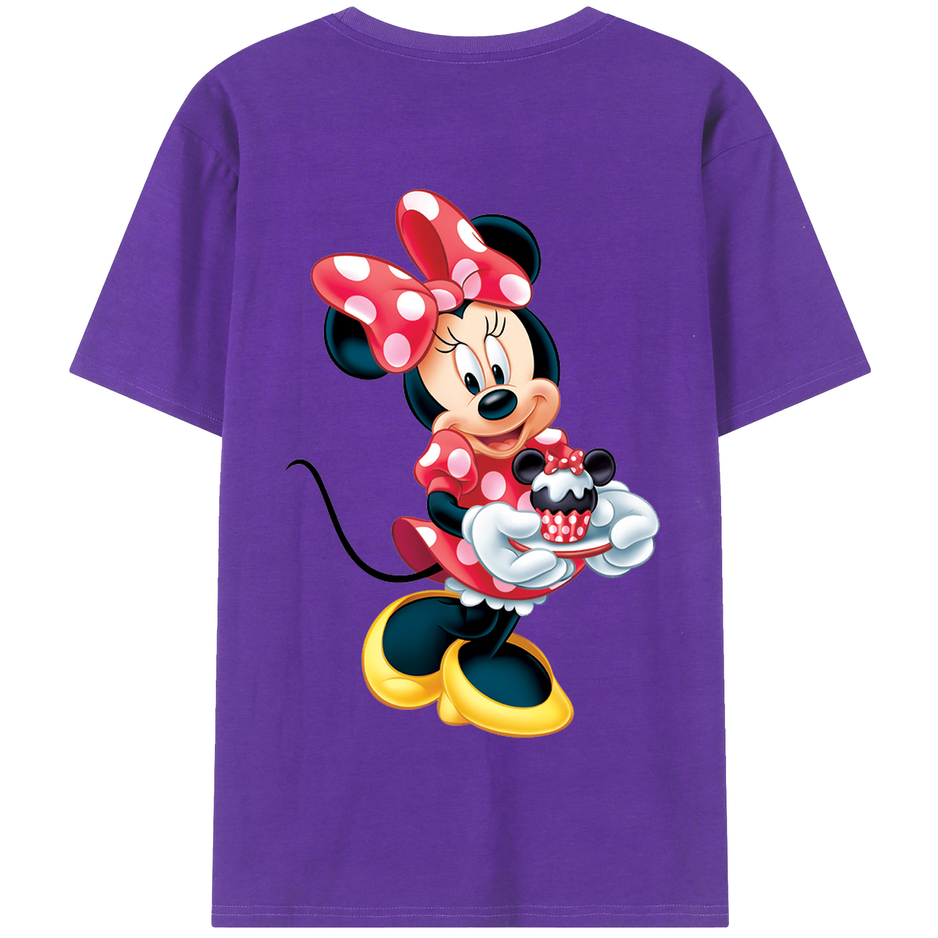 （画像用） ミッキーマウス Mickey Mouse 綿100％半袖Tシャツ（背面プリント）