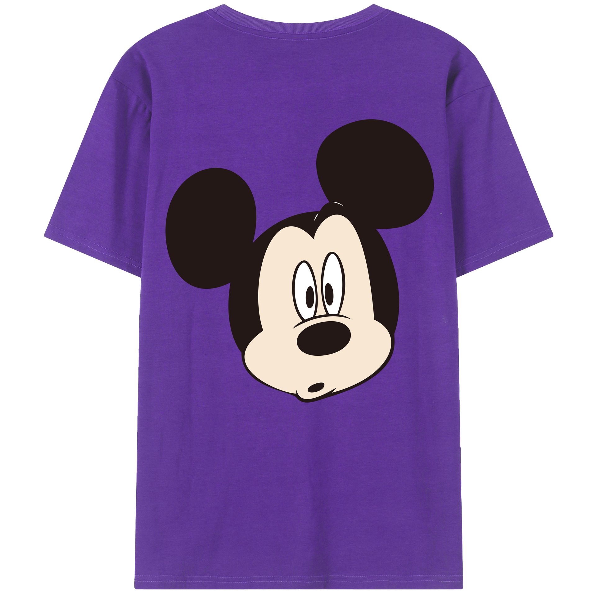 （画像用） ミッキーマウス Mickey Mouse 綿100％半袖Tシャツ（背面プリント）