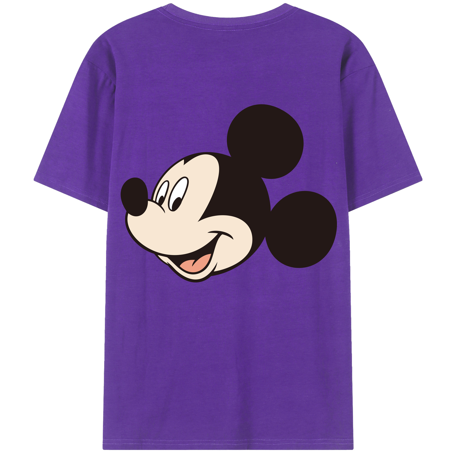 （画像用） ミッキーマウス Mickey Mouse 綿100％半袖Tシャツ（背面プリント）
