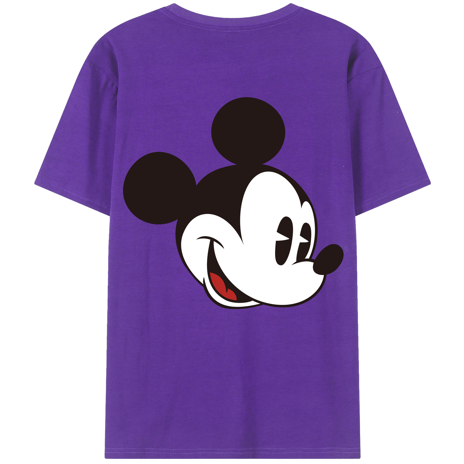 （画像用） ミッキーマウス Mickey Mouse 綿100％半袖Tシャツ（背面プリント）