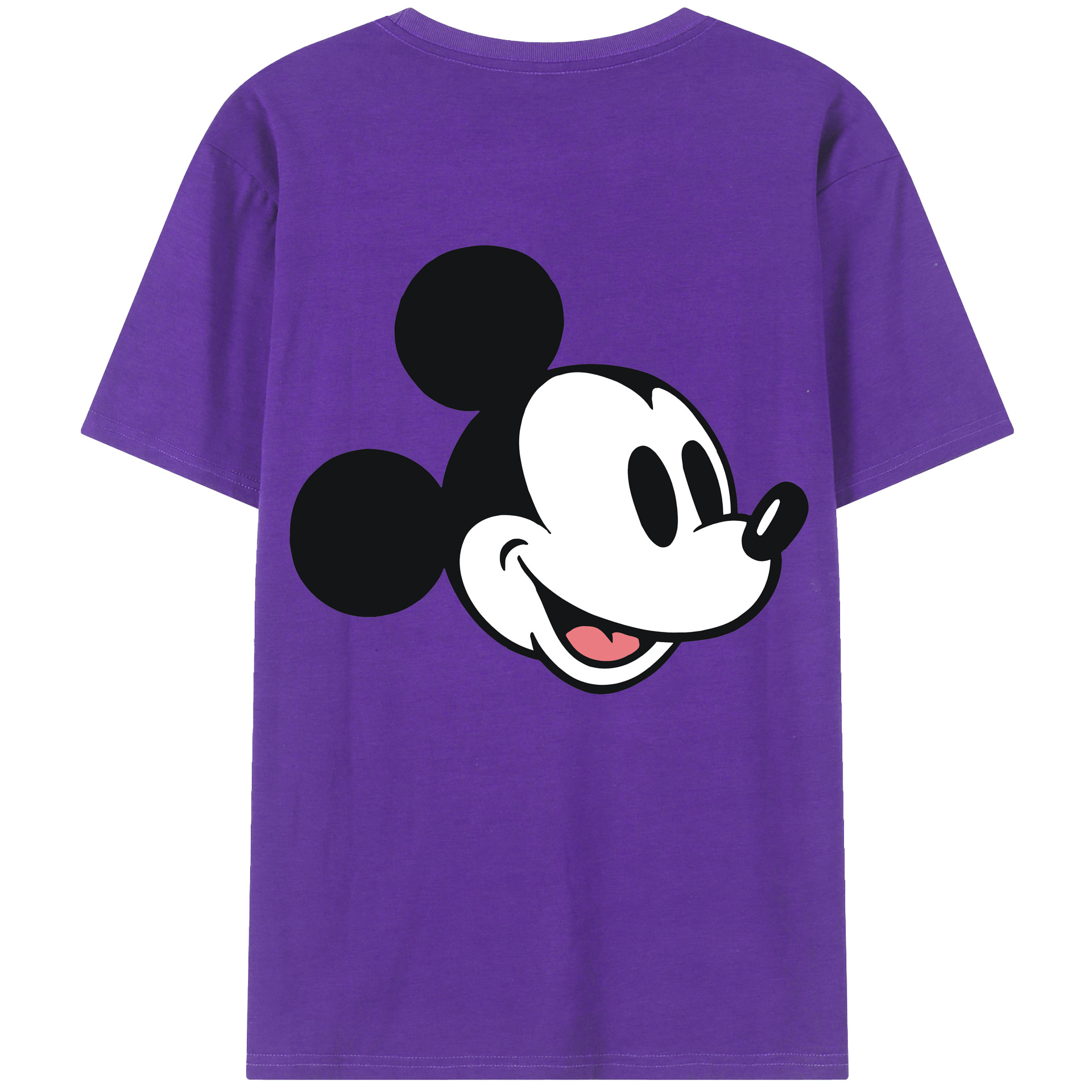 （画像用） ミッキーマウス Mickey Mouse 綿100％半袖Tシャツ（背面プリント）