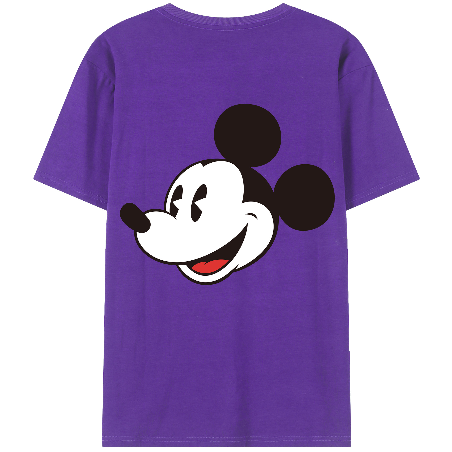 （画像用） ミッキーマウス Mickey Mouse 綿100％半袖Tシャツ（背面プリント）
