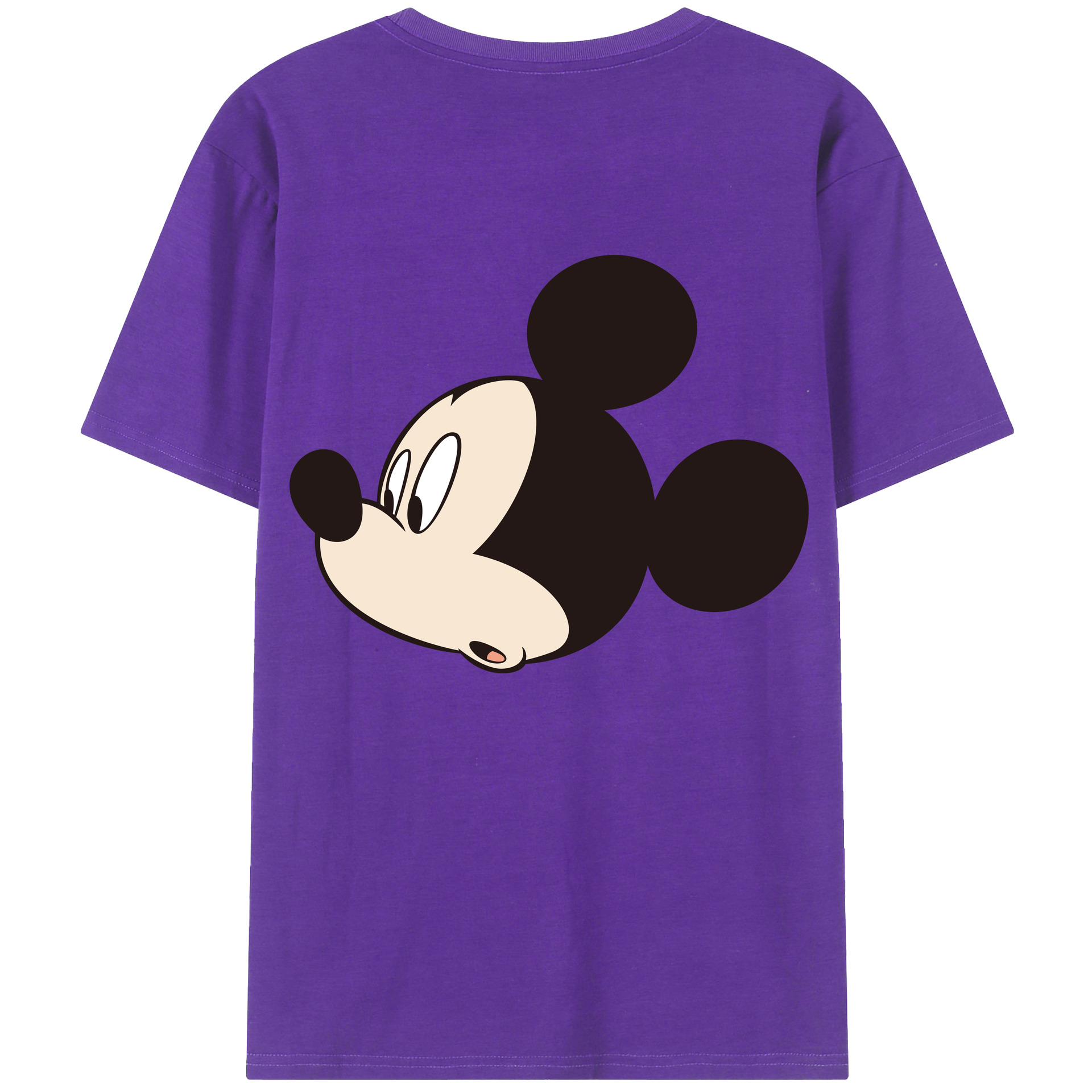 （画像用） ミッキーマウス Mickey Mouse 綿100％半袖Tシャツ（背面プリント）