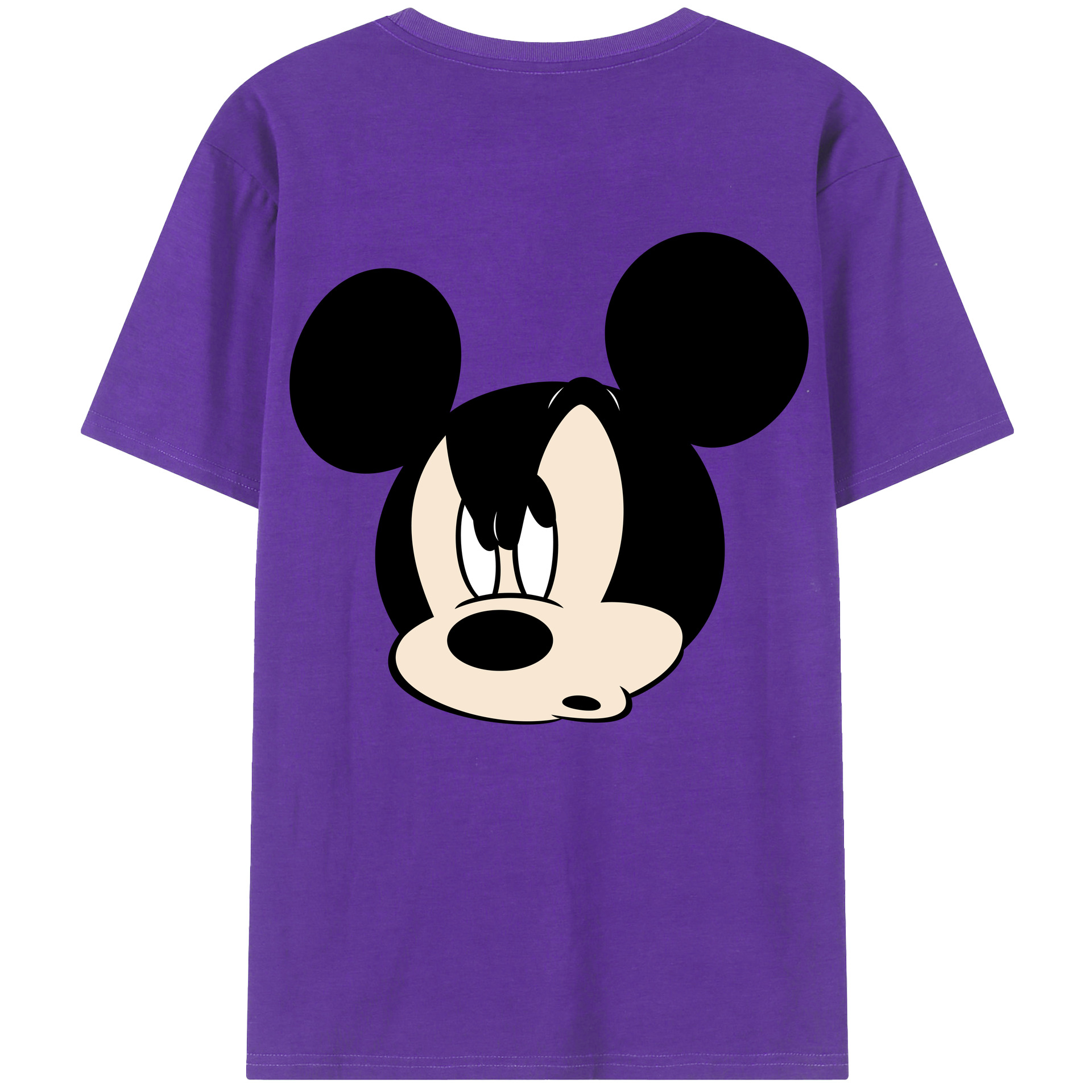 （画像用） ミッキーマウス Mickey Mouse 綿100％半袖Tシャツ（背面プリント）