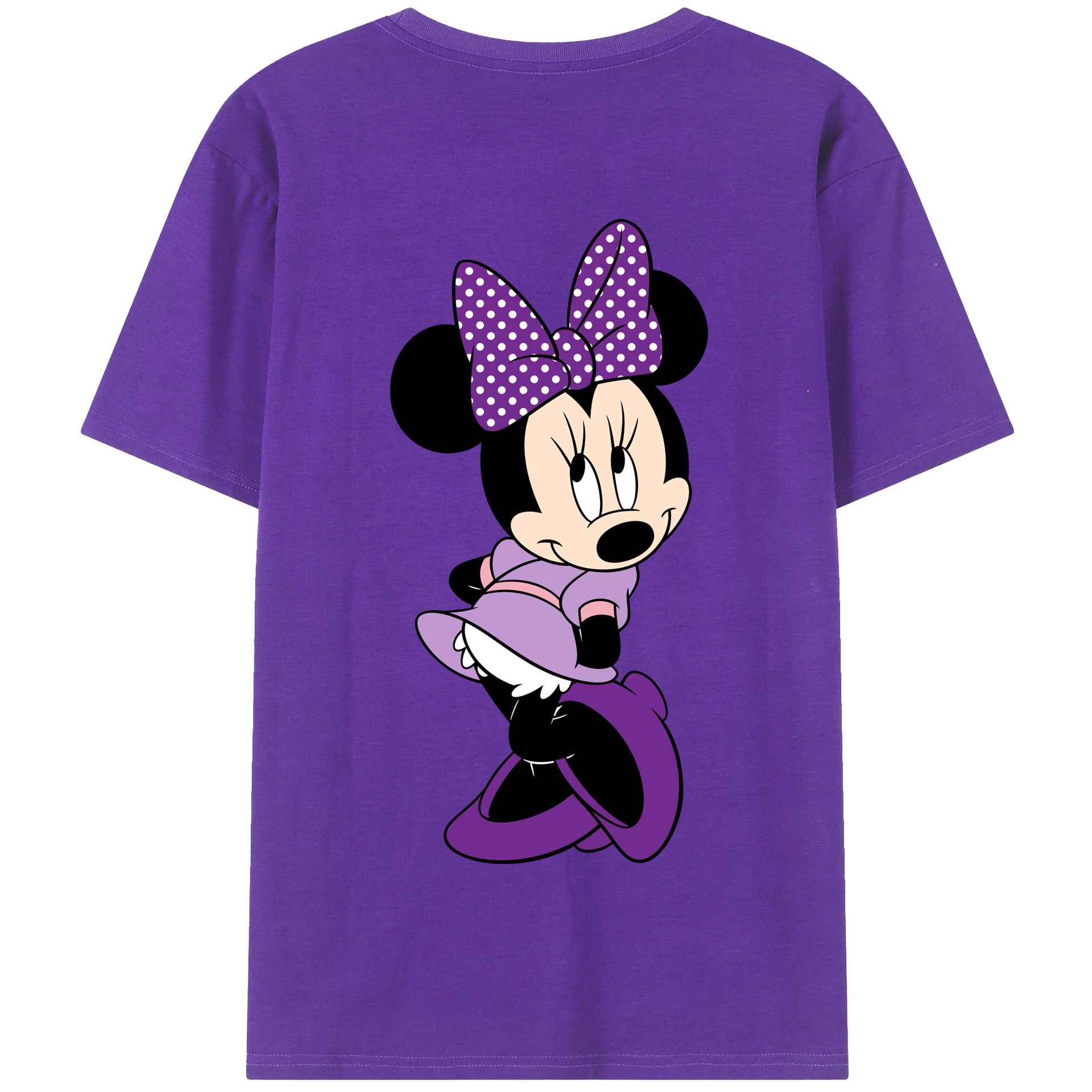 （画像用） ミッキーマウス Mickey Mouse 綿100％半袖Tシャツ（背面プリント）