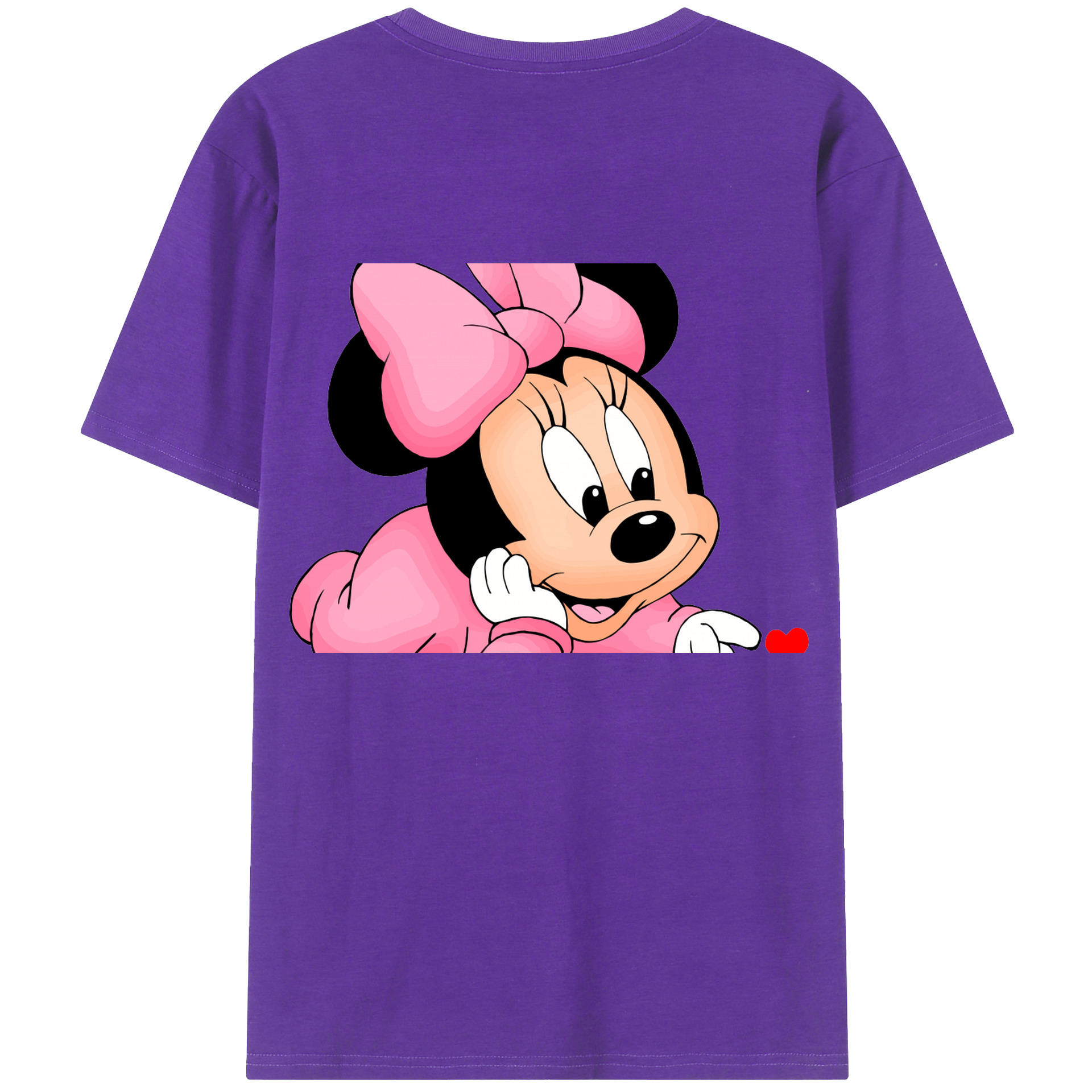 （画像用） ミッキーマウス Mickey Mouse 綿100％半袖Tシャツ（背面プリント）