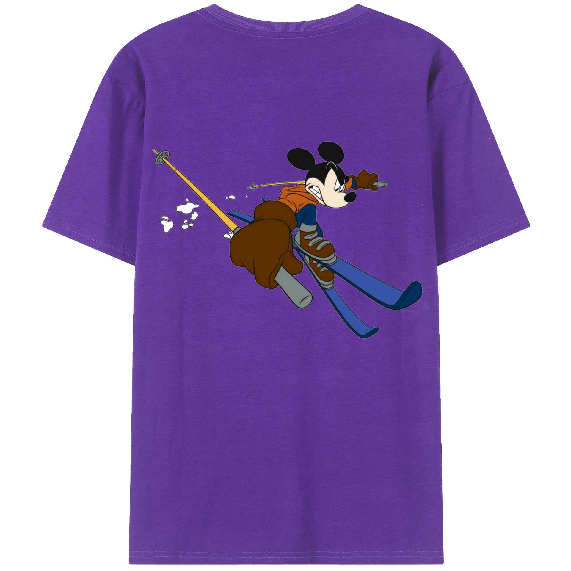 （画像用） ミッキーマウス Mickey Mouse 綿100％半袖Tシャツ（背面プリント）