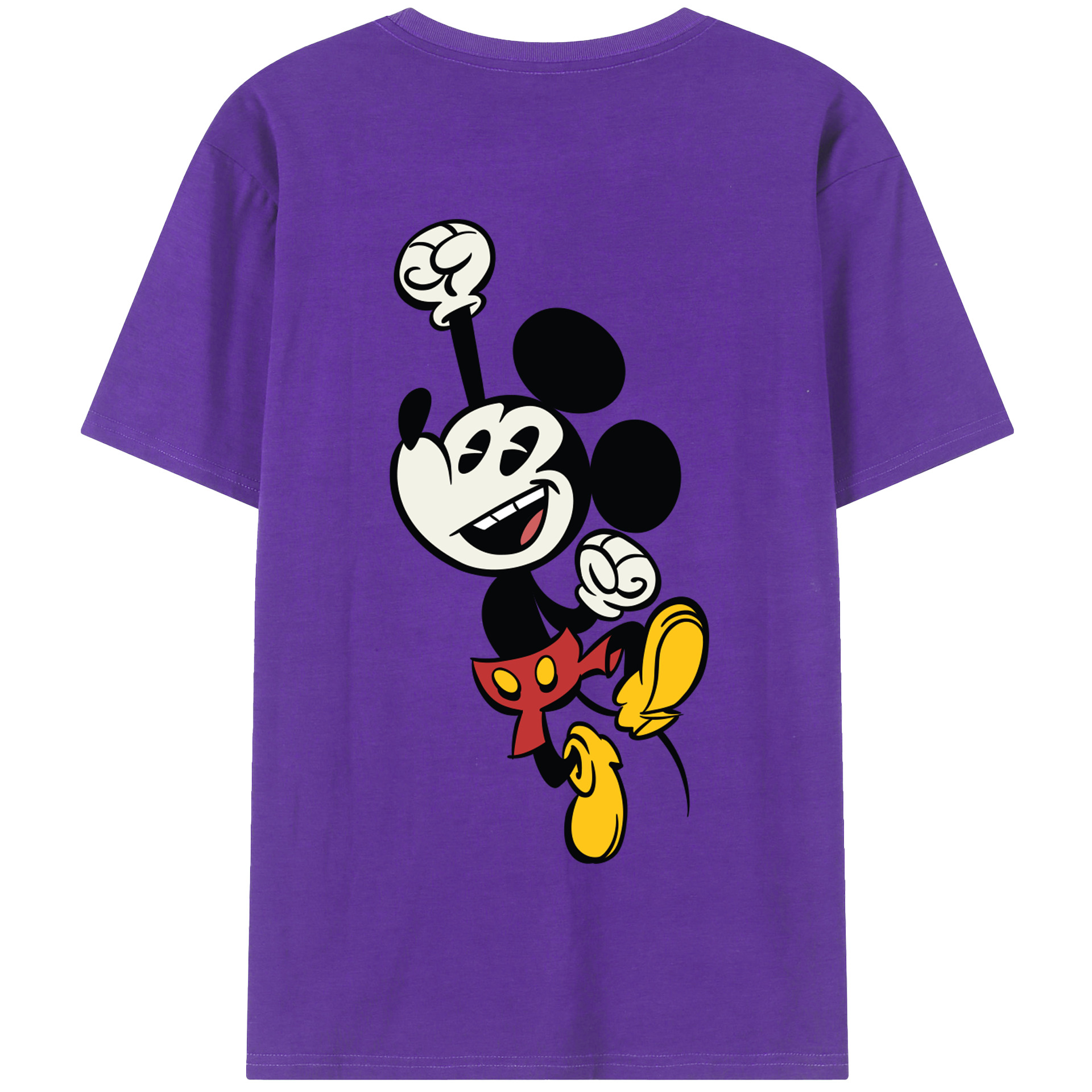 （画像用） ミッキーマウス Mickey Mouse 綿100％半袖Tシャツ（背面プリント）
