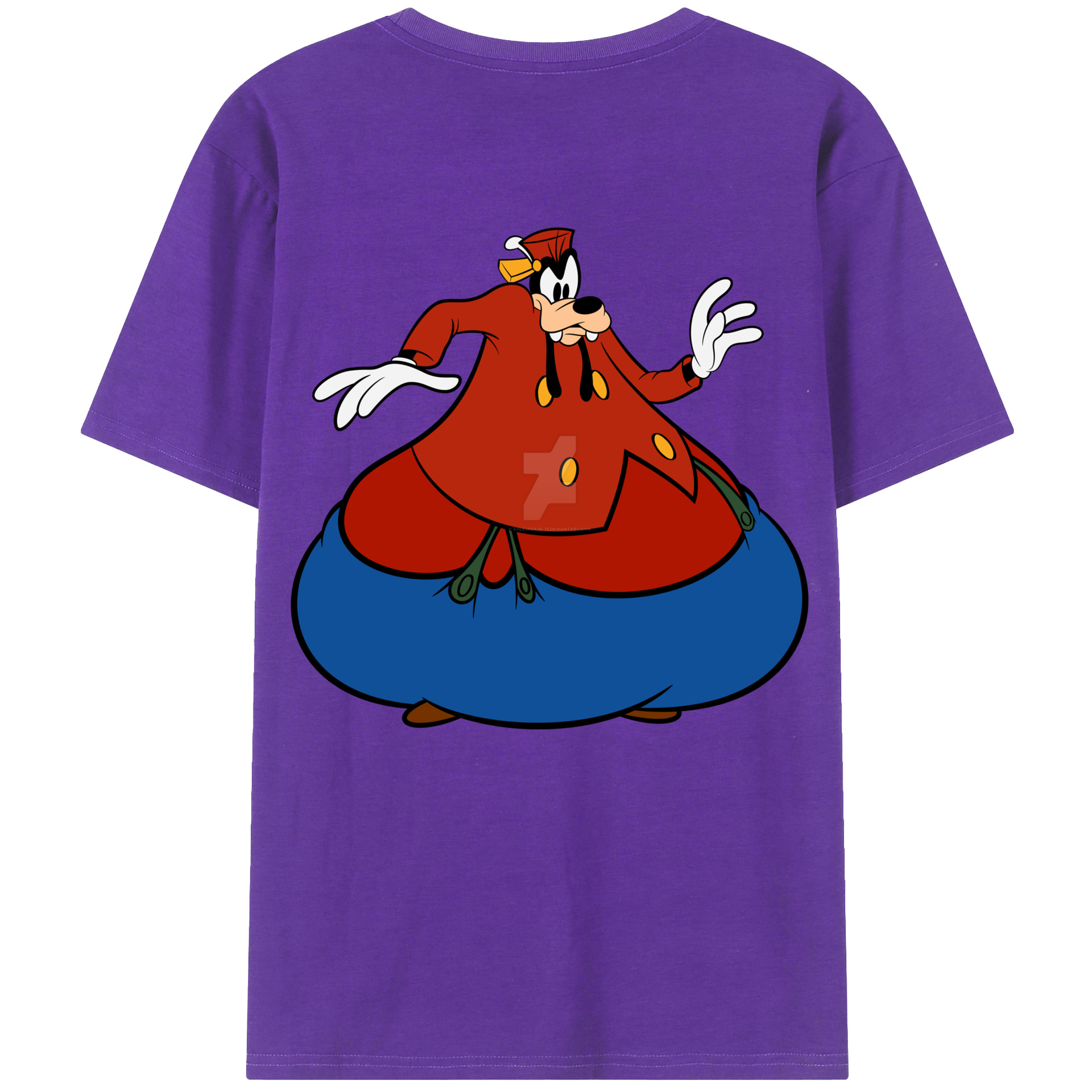 （画像用） ミッキーマウス Mickey Mouse 綿100％半袖Tシャツ（背面プリント）