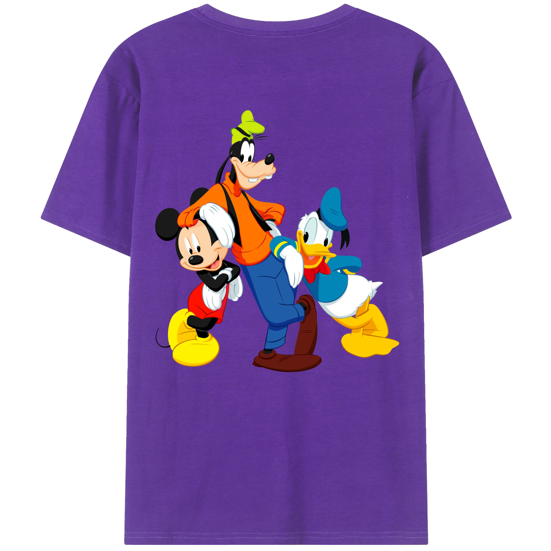 （画像用） ミッキーマウス Mickey Mouse 綿100％半袖Tシャツ（背面プリント）
