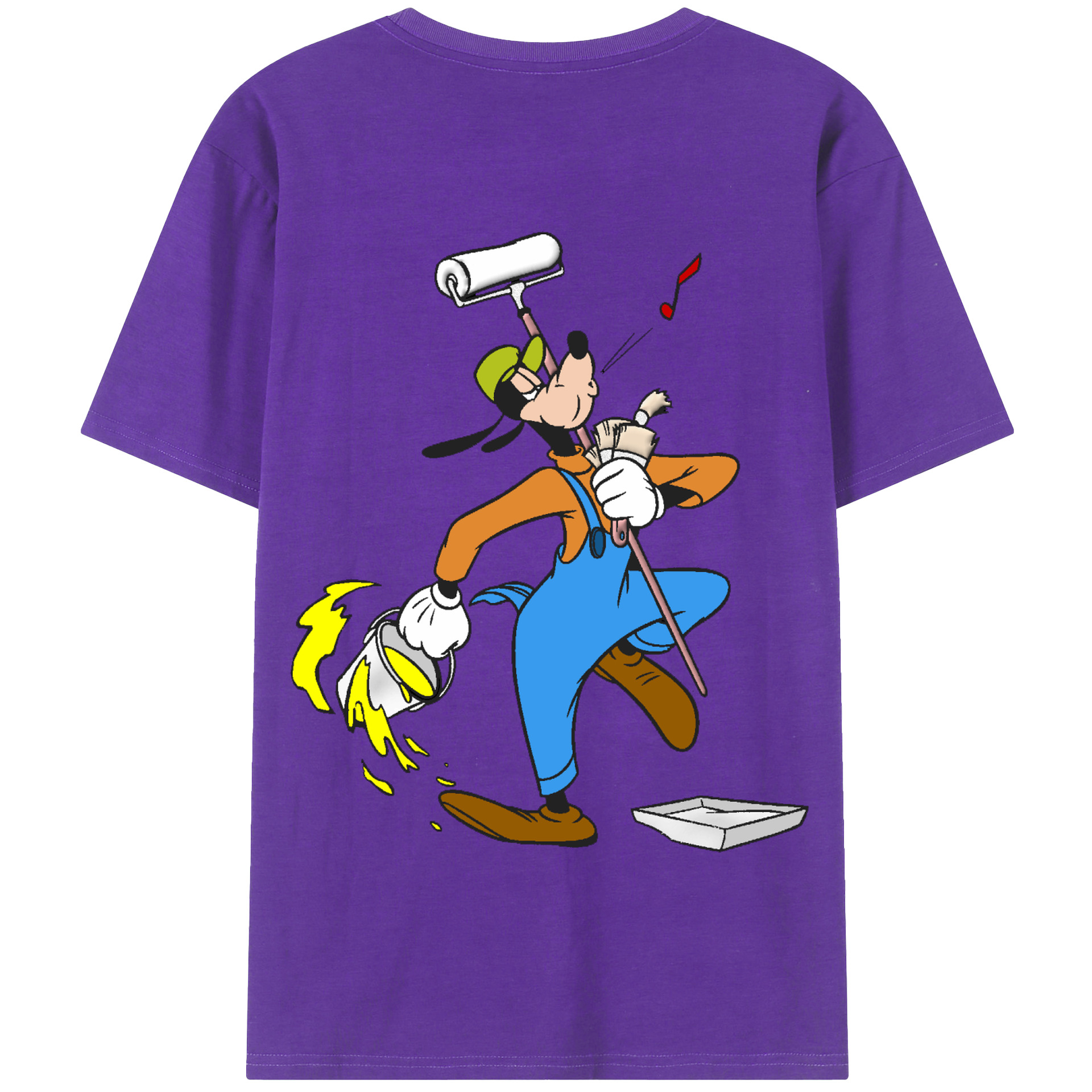 （画像用） ミッキーマウス Mickey Mouse 綿100％半袖Tシャツ（背面プリント）