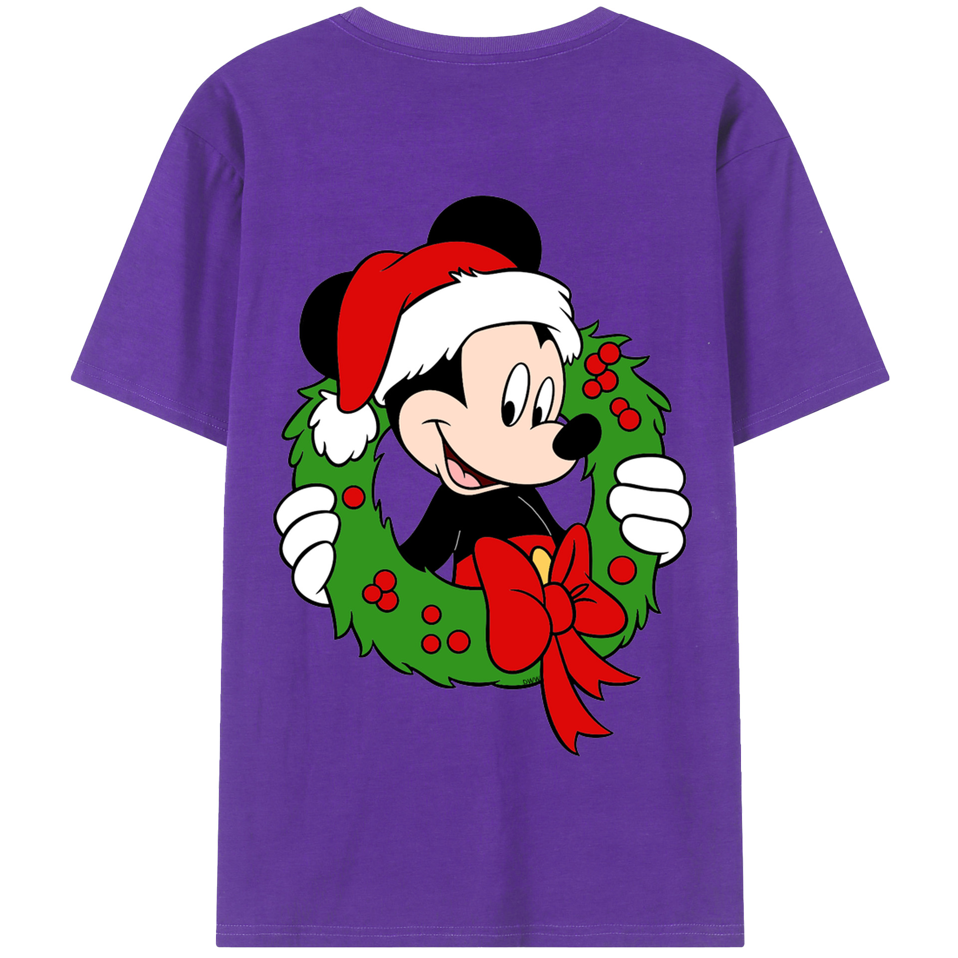 （画像用） ミッキーマウス Mickey Mouse 綿100％半袖Tシャツ（背面プリント）