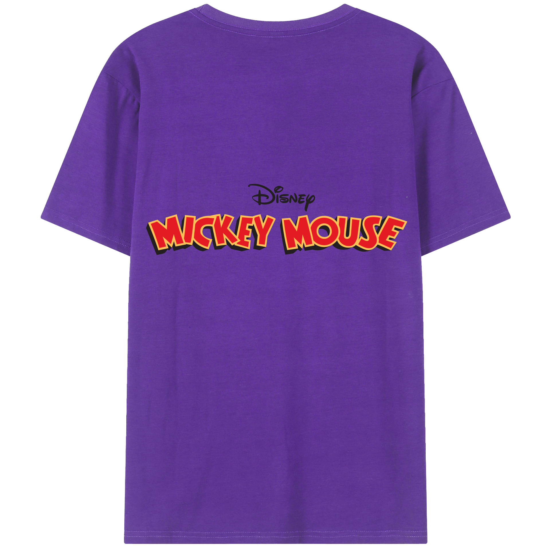 （画像用） ミッキーマウス Mickey Mouse 綿100％半袖Tシャツ（背面プリント）