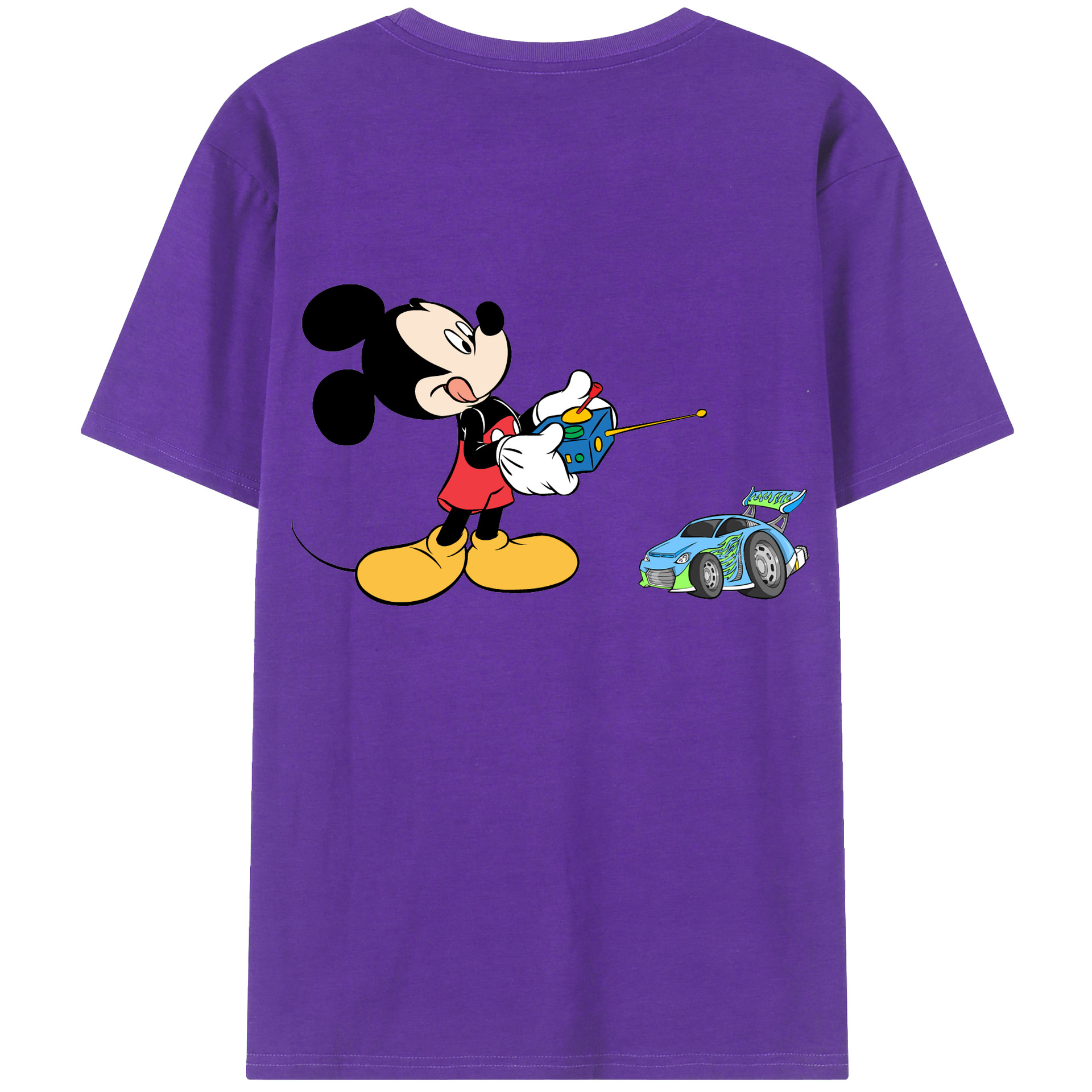 （画像用） ミッキーマウス Mickey Mouse 綿100％半袖Tシャツ（背面プリント）