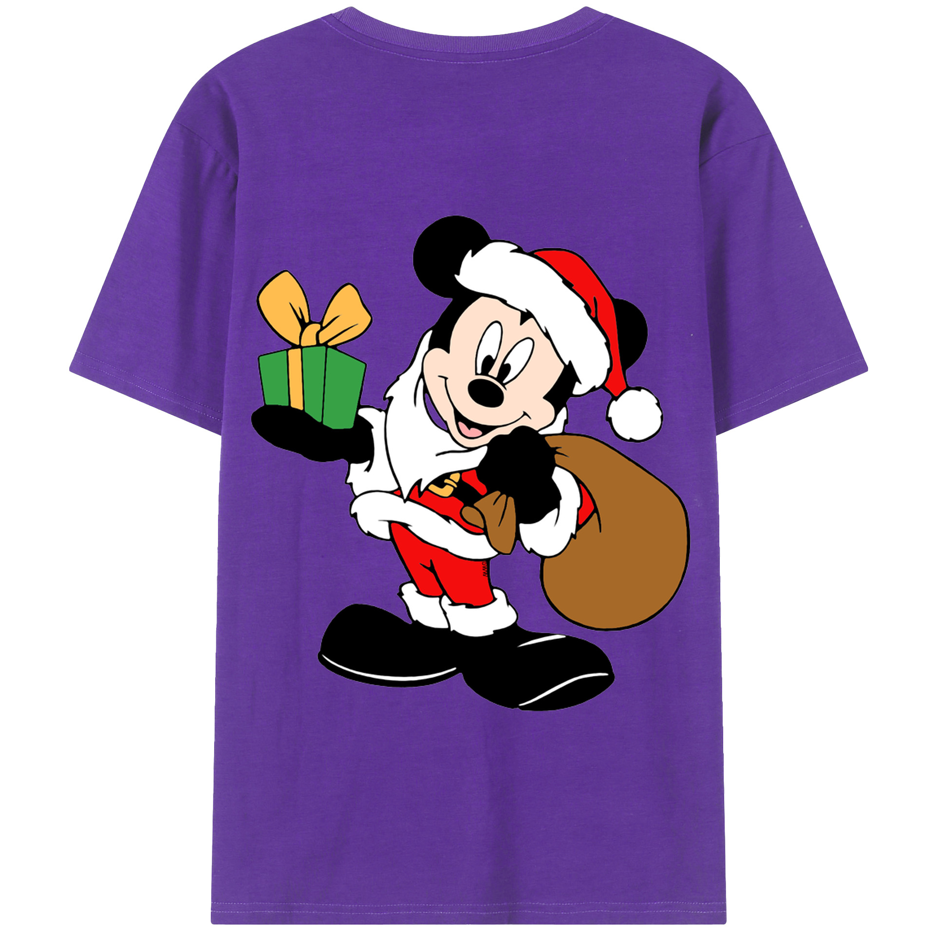 （画像用） ミッキーマウス Mickey Mouse 綿100％半袖Tシャツ（背面プリント）