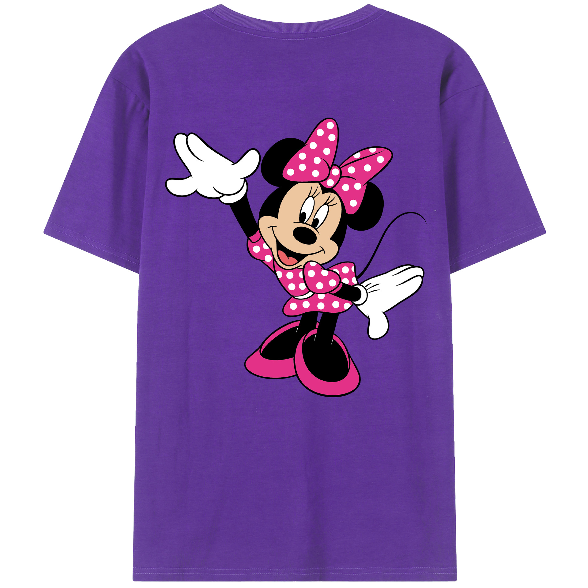 （画像用） ミッキーマウス Mickey Mouse 綿100％半袖Tシャツ（背面プリント）