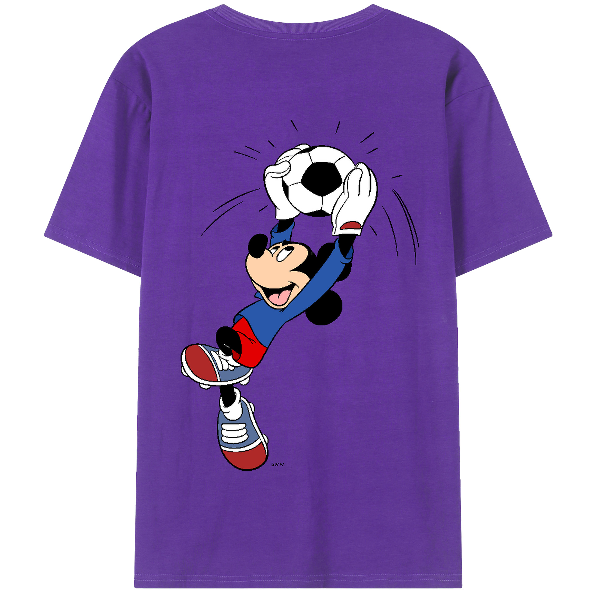 （画像用） ミッキーマウス Mickey Mouse 綿100％半袖Tシャツ（背面プリント）