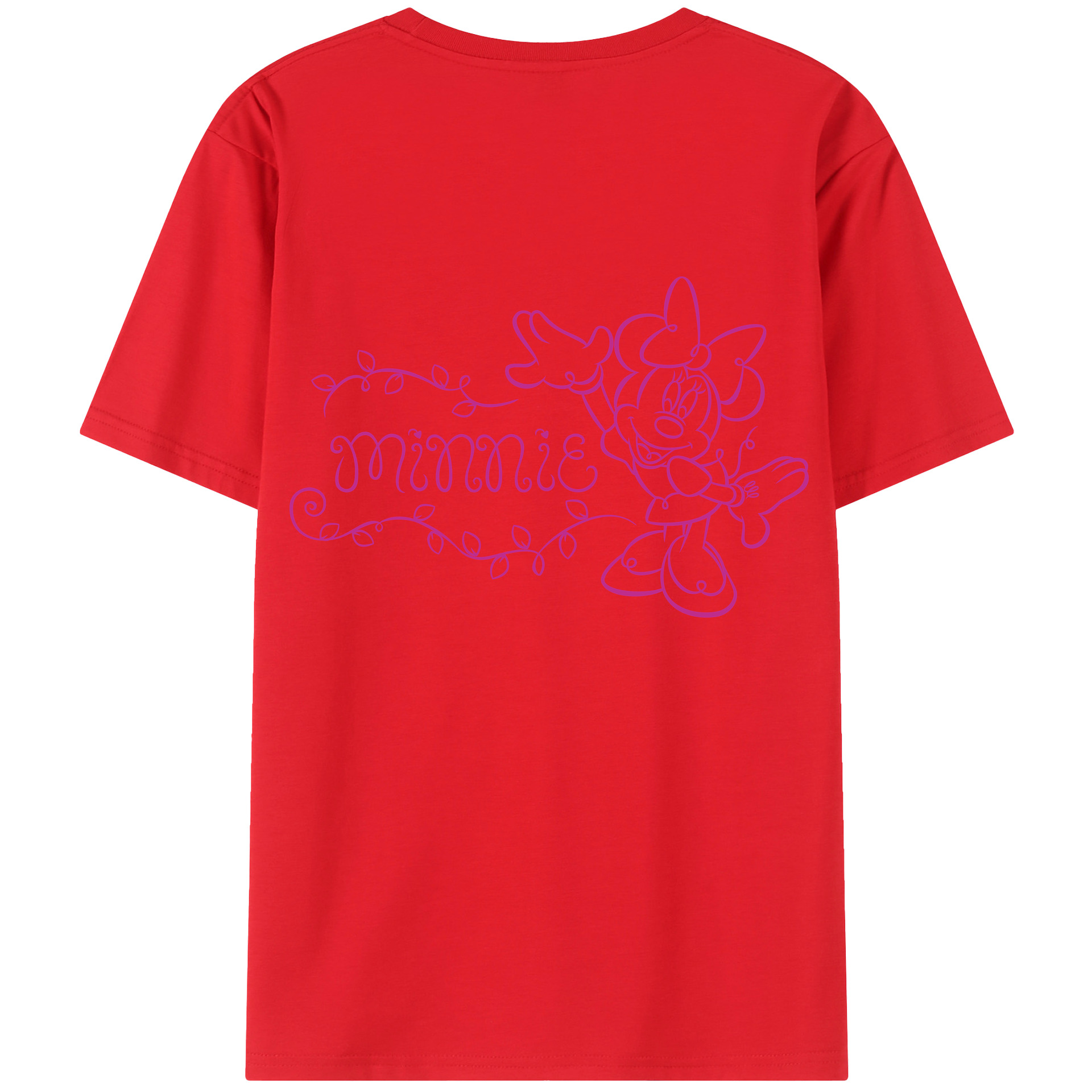 （画像用） ミッキーマウス Mickey Mouse 綿100％半袖Tシャツ（背面プリント）