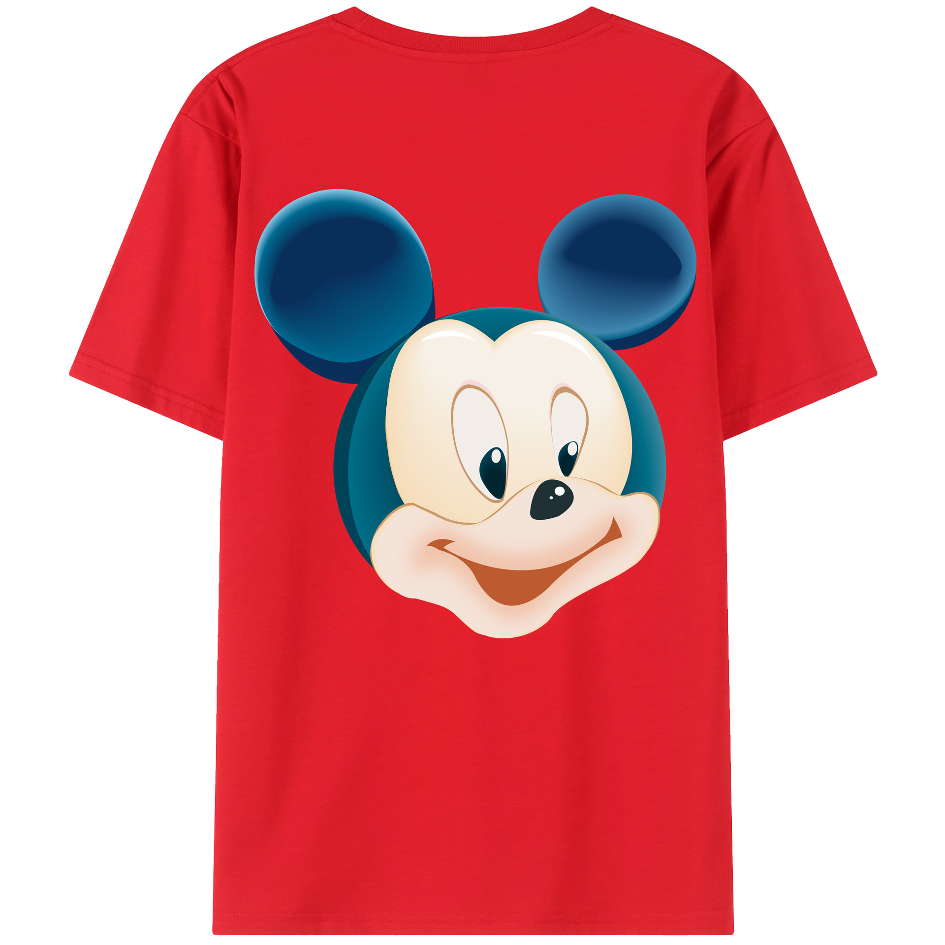 （画像用） ミッキーマウス Mickey Mouse 綿100％半袖Tシャツ（背面プリント）