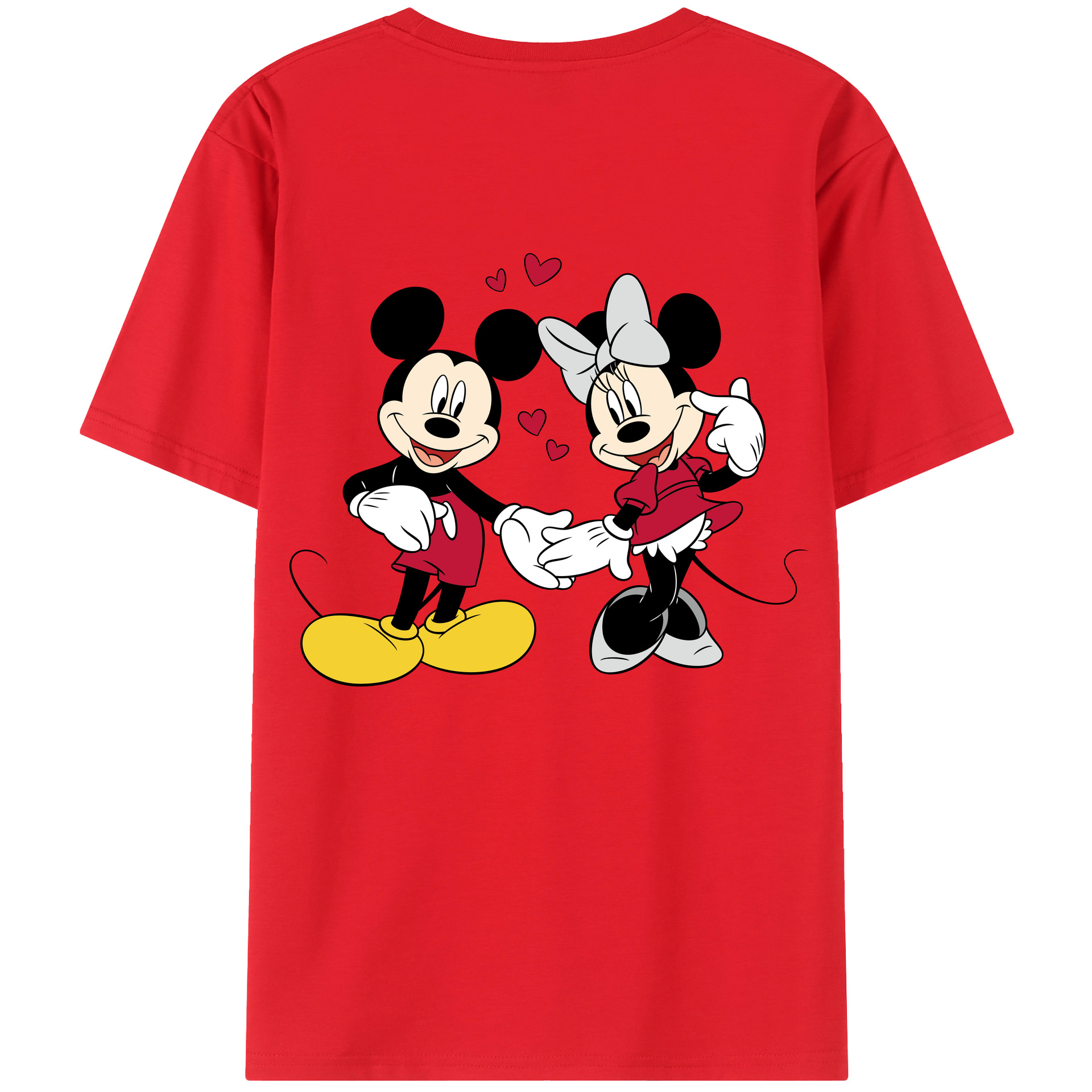 （画像用） ミッキーマウス Mickey Mouse 綿100％半袖Tシャツ（背面プリント）
