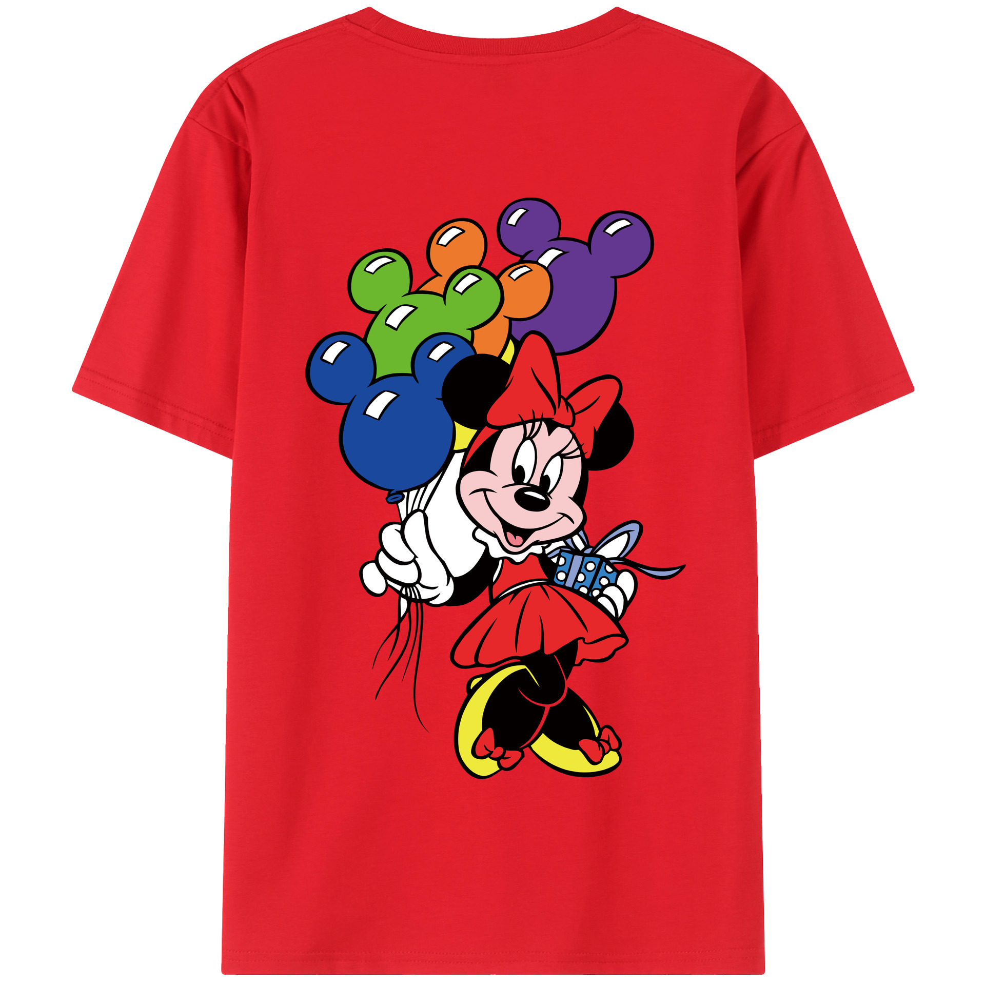 （画像用） ミッキーマウス Mickey Mouse 綿100％半袖Tシャツ（背面プリント）