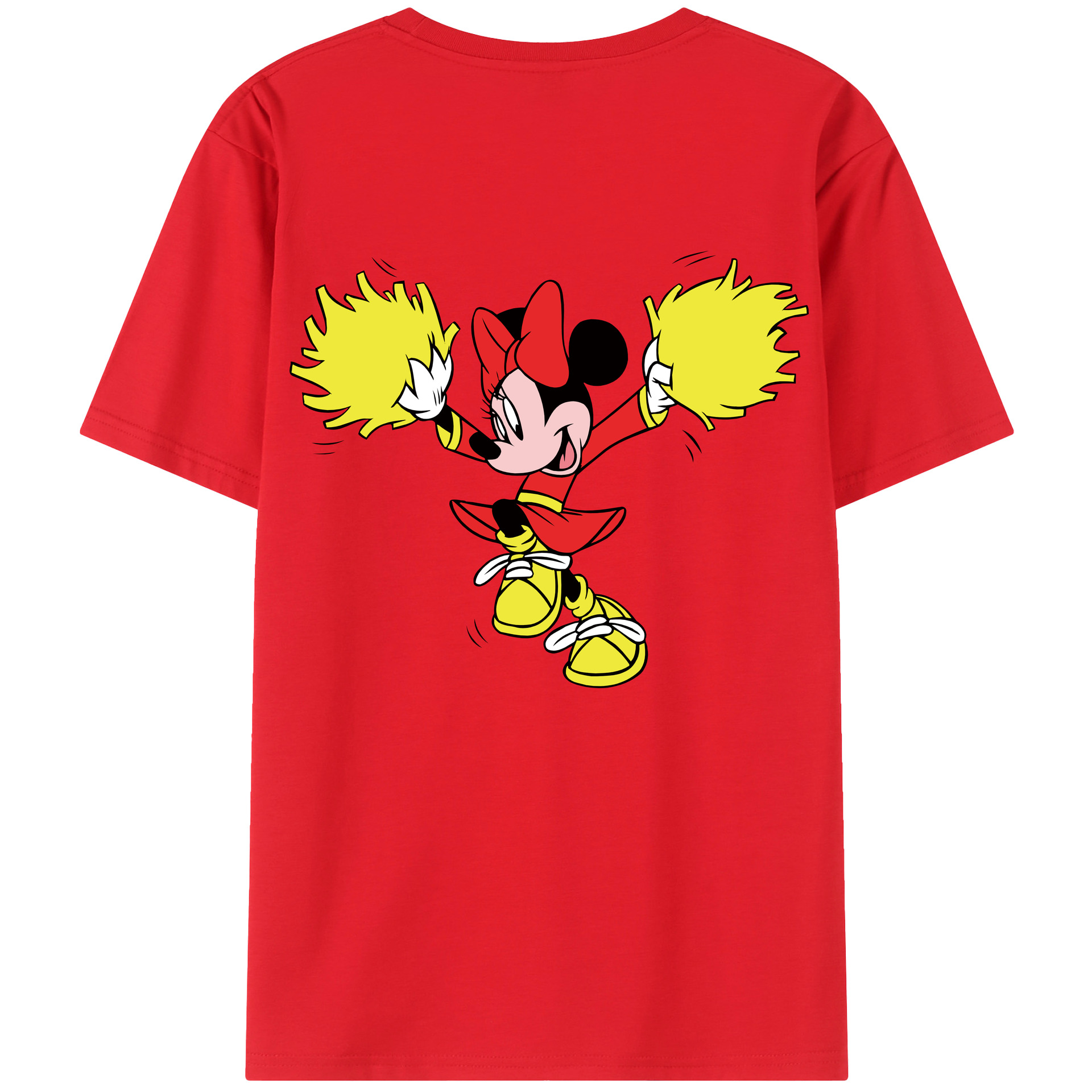 （画像用） ミッキーマウス Mickey Mouse 綿100％半袖Tシャツ（背面プリント）