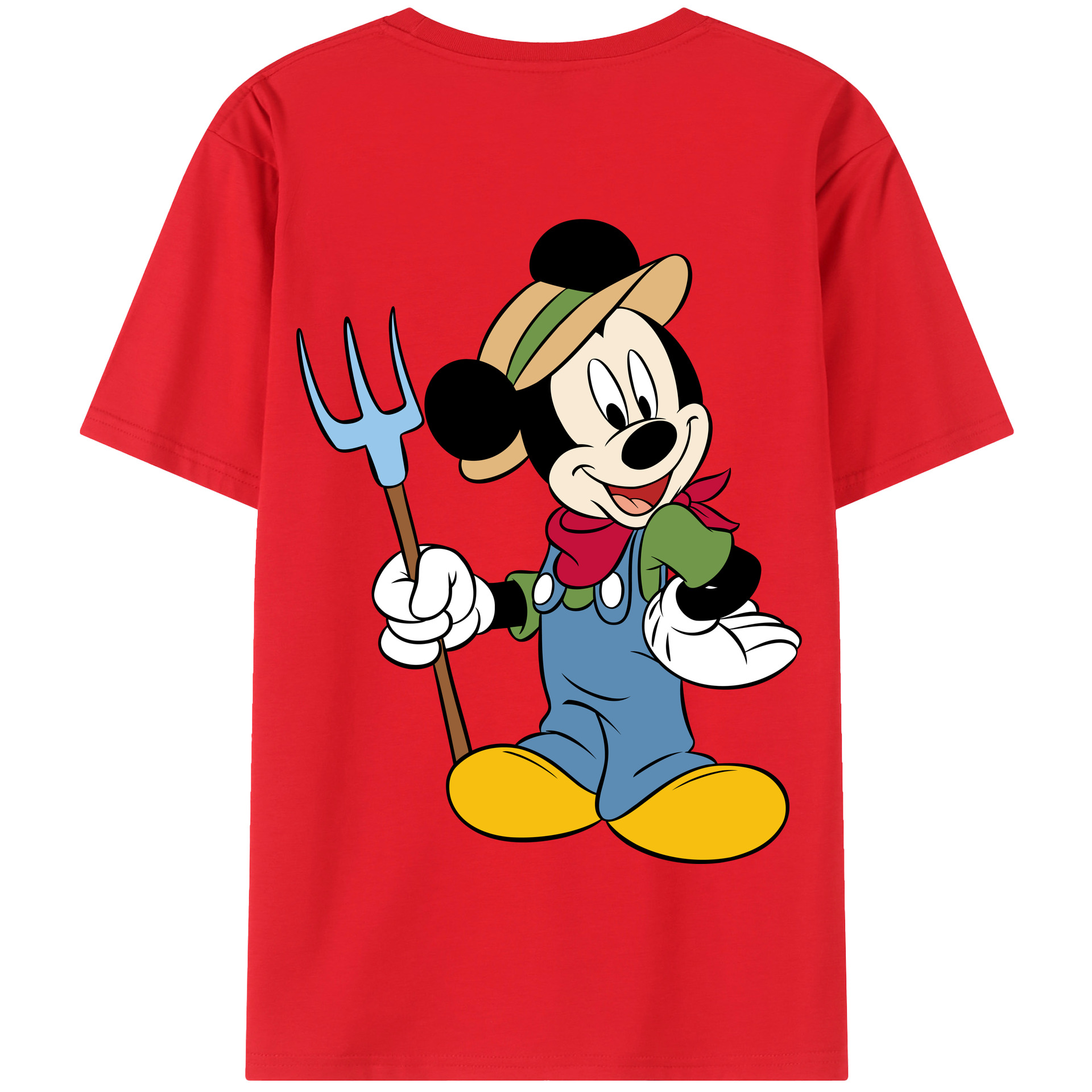 （画像用） ミッキーマウス Mickey Mouse 綿100％半袖Tシャツ（背面プリント）