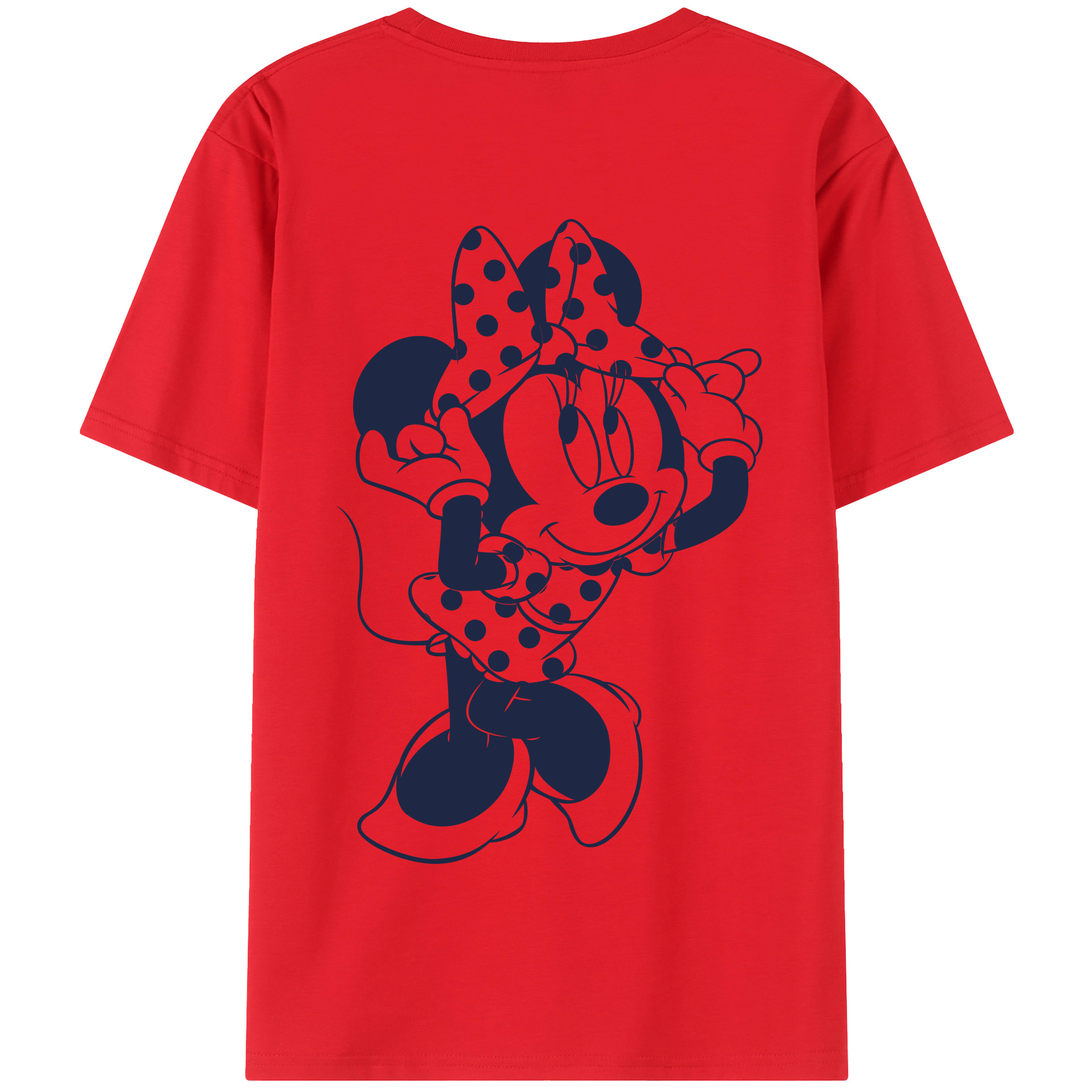 （画像用） ミッキーマウス Mickey Mouse 綿100％半袖Tシャツ（背面プリント）