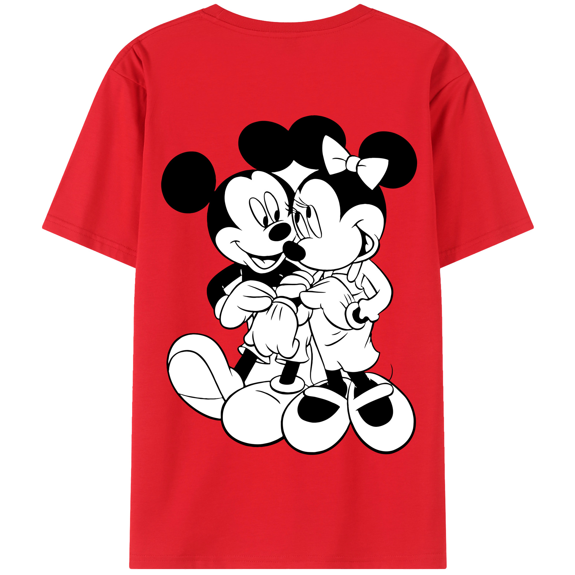 （画像用） ミッキーマウス Mickey Mouse 綿100％半袖Tシャツ（背面プリント）