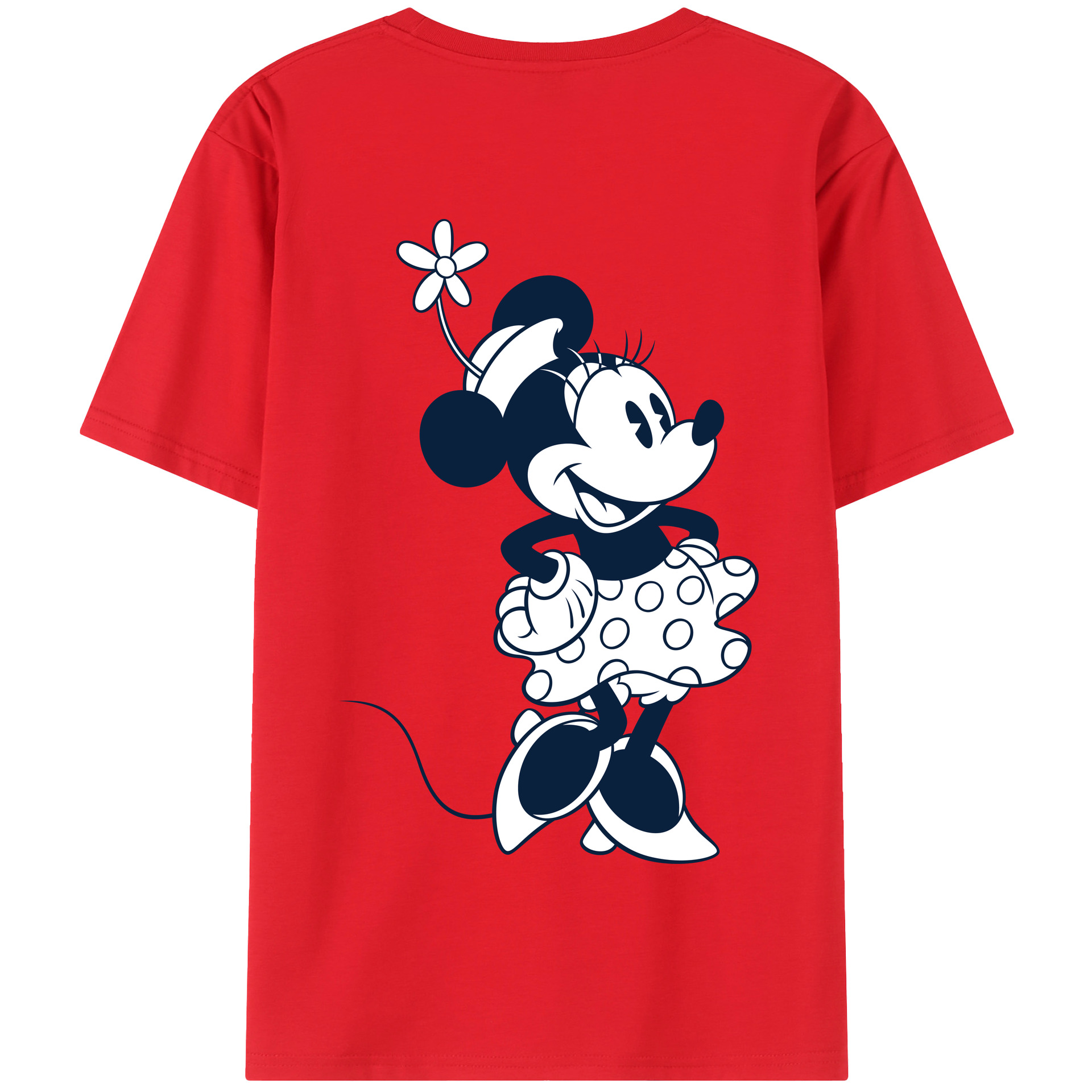 （画像用） ミッキーマウス Mickey Mouse 綿100％半袖Tシャツ（背面プリント）