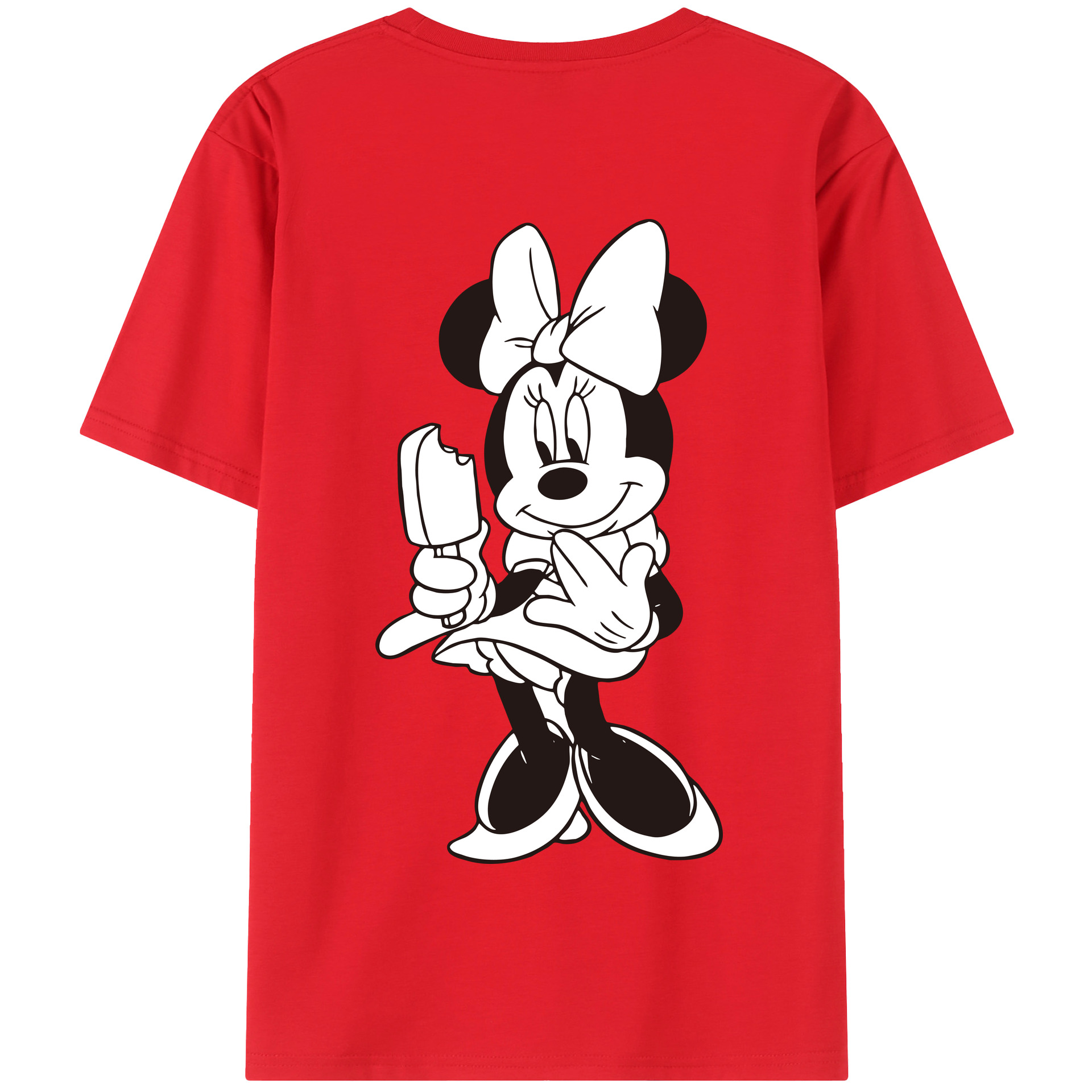 （画像用） ミッキーマウス Mickey Mouse 綿100％半袖Tシャツ（背面プリント）