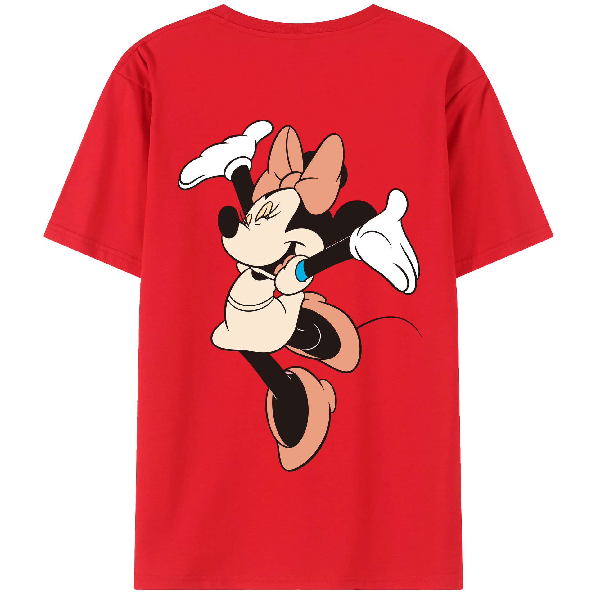 （画像用） ミッキーマウス Mickey Mouse 綿100％半袖Tシャツ（背面プリント）