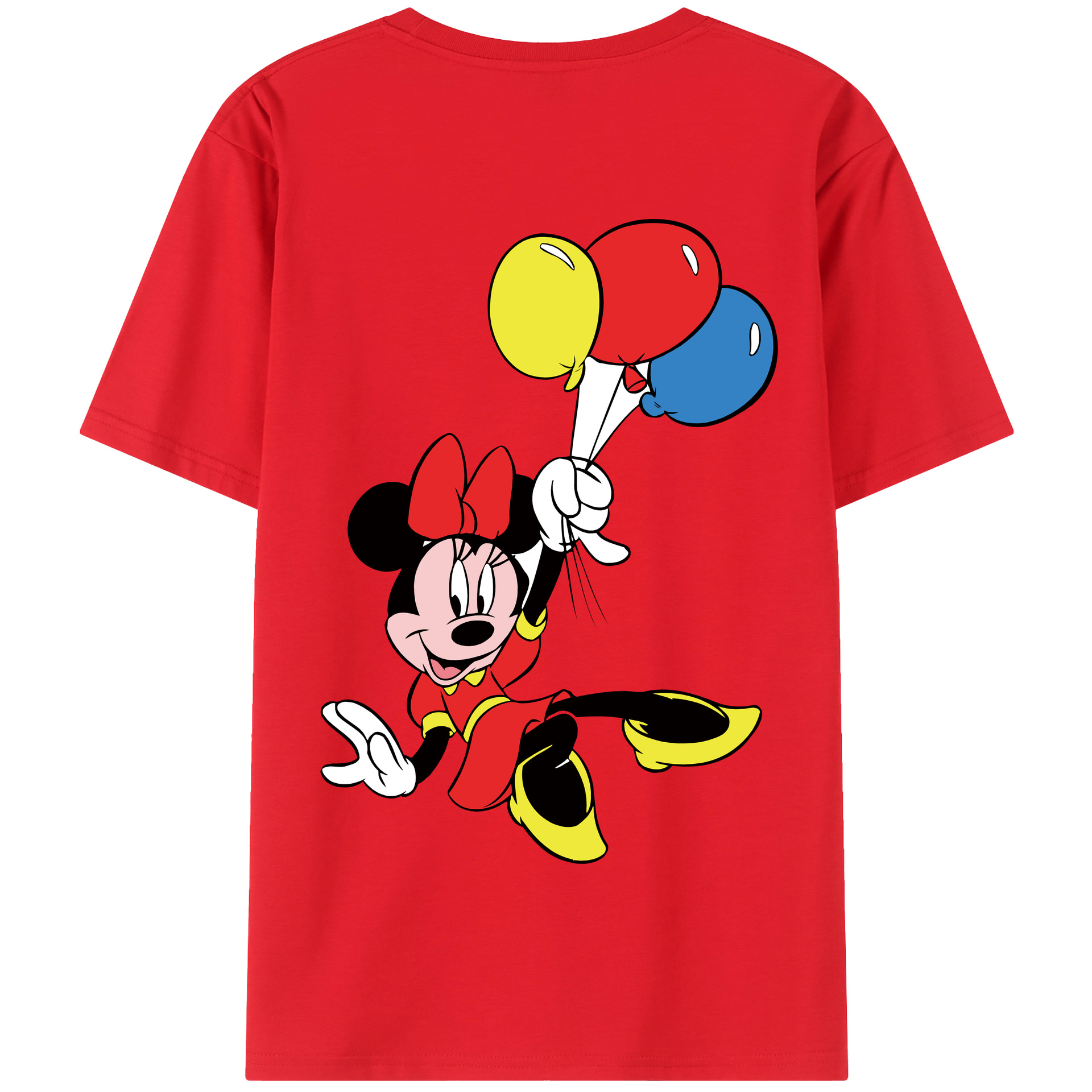 （画像用） ミッキーマウス Mickey Mouse 綿100％半袖Tシャツ（背面プリント）