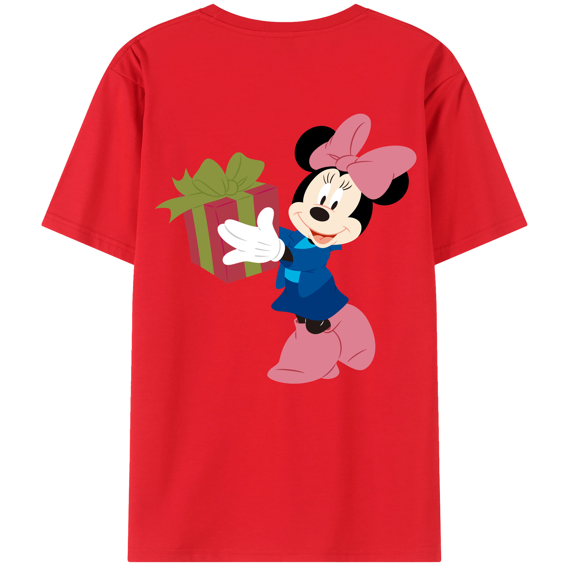 （画像用） ミッキーマウス Mickey Mouse 綿100％半袖Tシャツ（背面プリント）